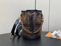 Louis Vuitton Handbags Bucket Bags Crossbody & Shoulder Bags Weave Canvas Chains M83480