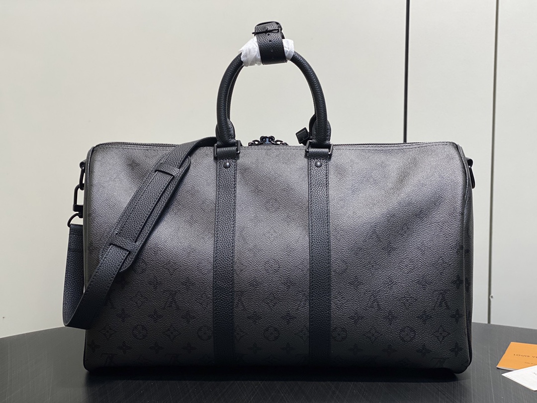 LV Style Black Leather Travel Bag style reference detail image 3 from source 760030