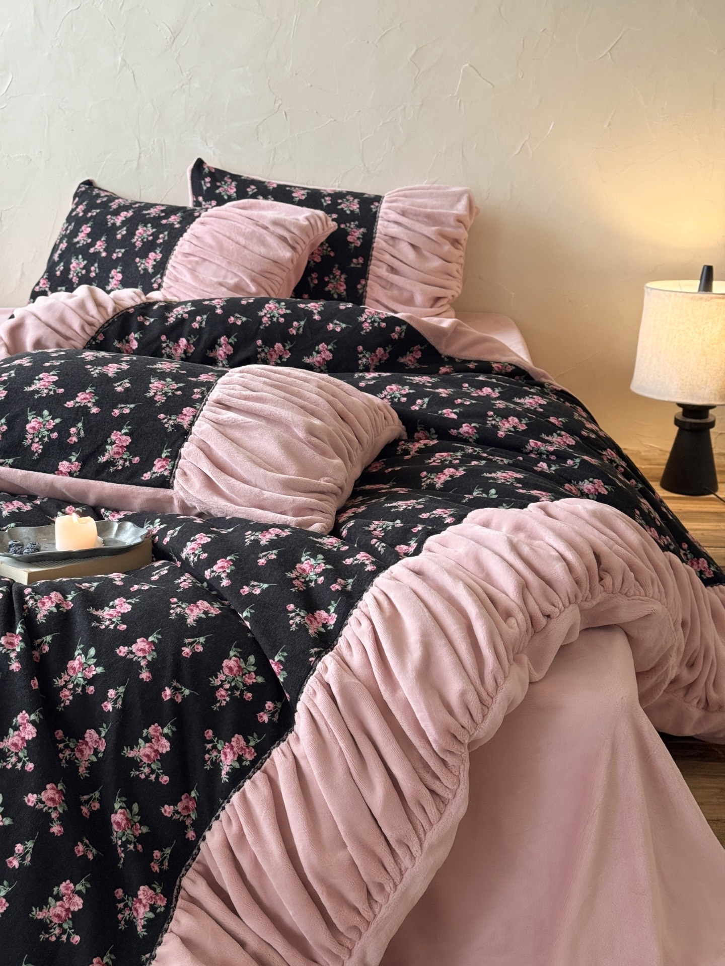Floral Milk Velvet Bedding Set - Luxury Comfort and Style for Your Bedroom 14 i1760498077387 9078 0 12