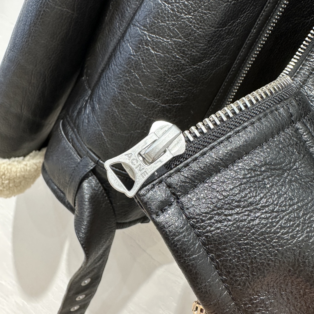 AC*E Studio Shearling Biker Jacket: Premium Merino Wool, Unisex Design 9 i1695107764 9722 7
