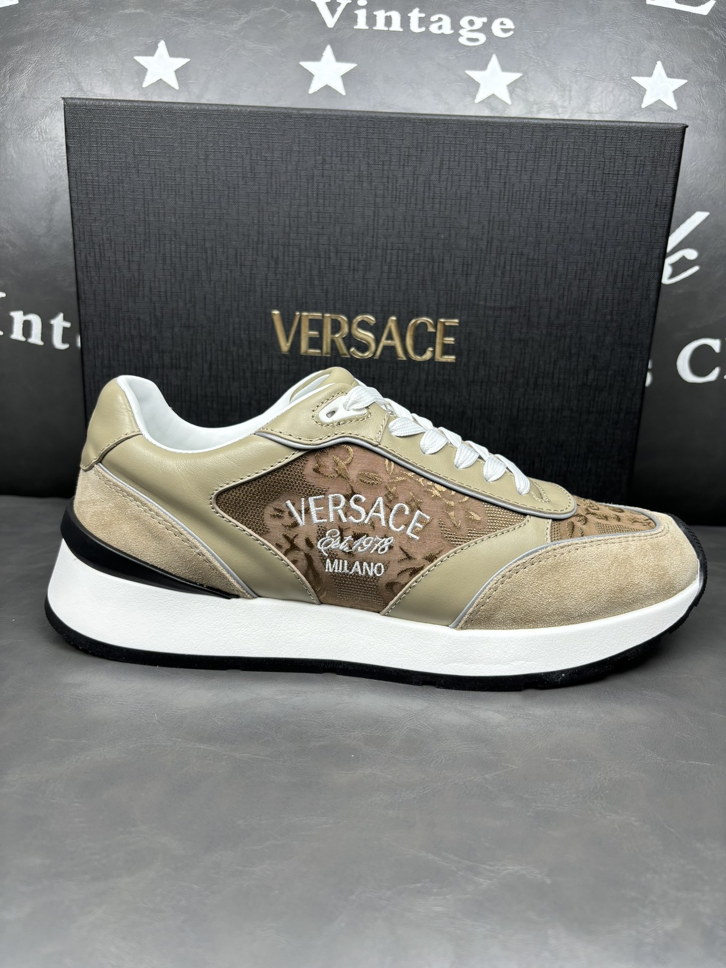 [Primavera y verano nuevo] VERSACE / Versace Hombres Versace Milano 39-44 38.45 personalizado