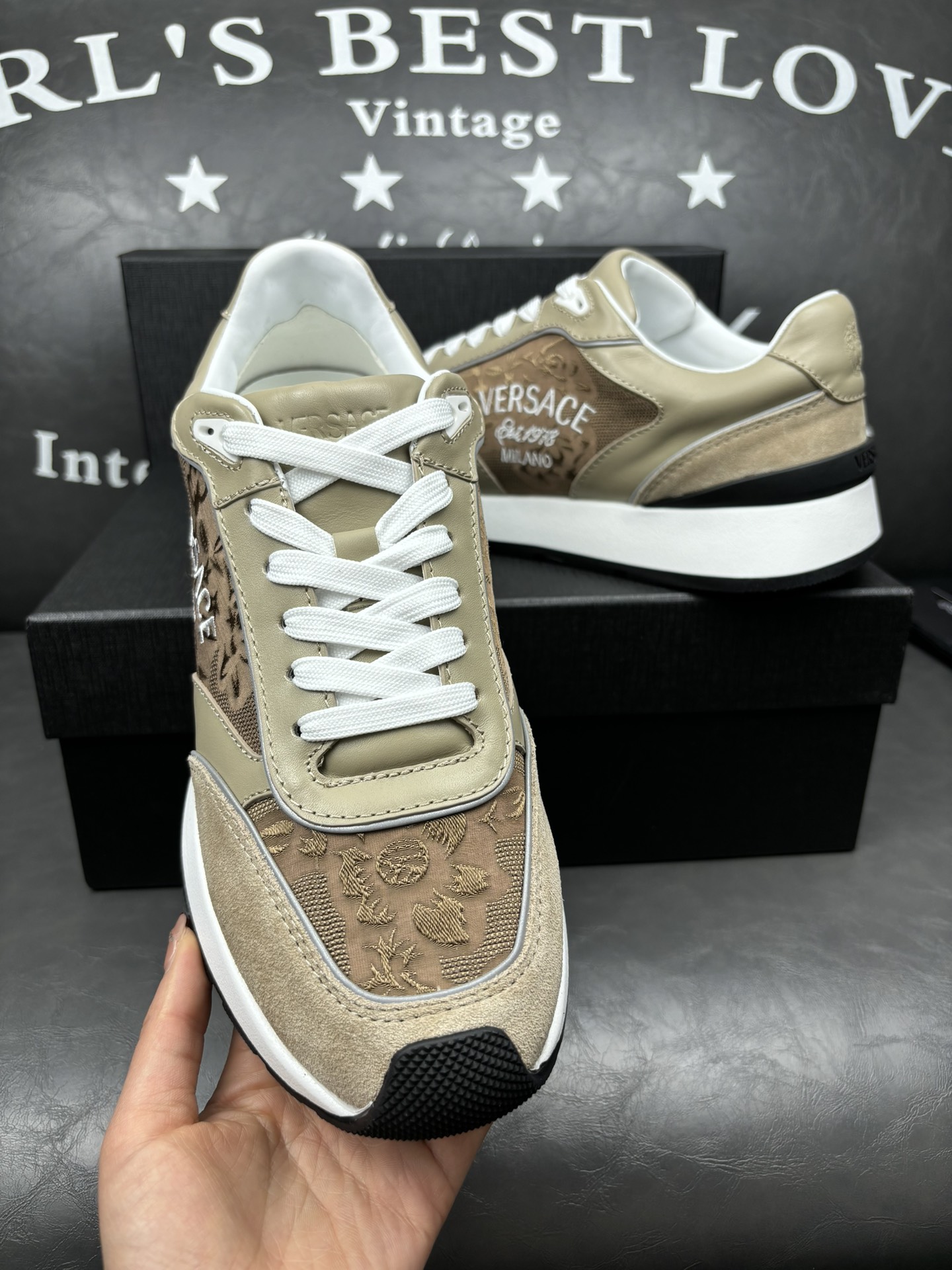 [Primavera y verano nuevo] VERSACE / Versace Hombres Versace Milano 39-44 38.45 personalizado