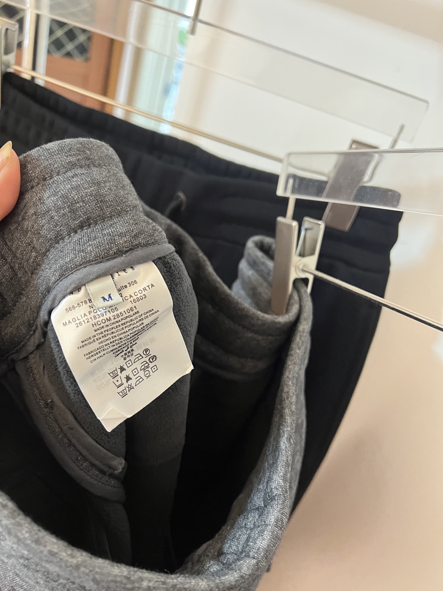 Moncler2025冬季(加绒加厚)纯棉休闲散口卫裤 黑色 深灰色 S. M. L. XL. XXL