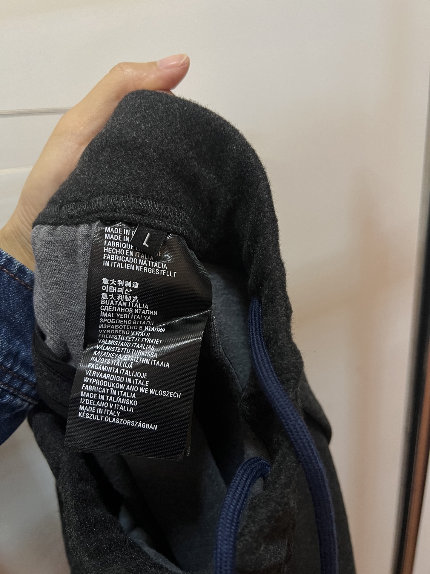 PRADA (羊毛加厚)2025官网同步羊毛工装卫裤 黑色 深灰色 S. M. L. XL. XXL