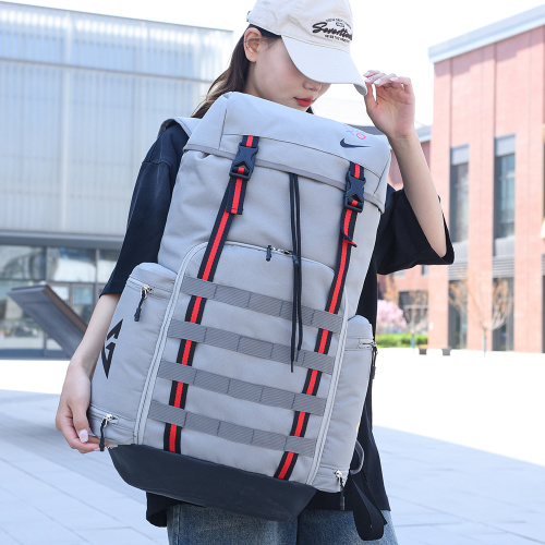 Nike Retro Backpack High Capacity Travel Laptop Bag, Gray 65x34x15cm 1 Nike Retro Backpack High Capacity Travel Laptop Bag, Gray 65x34x15cm