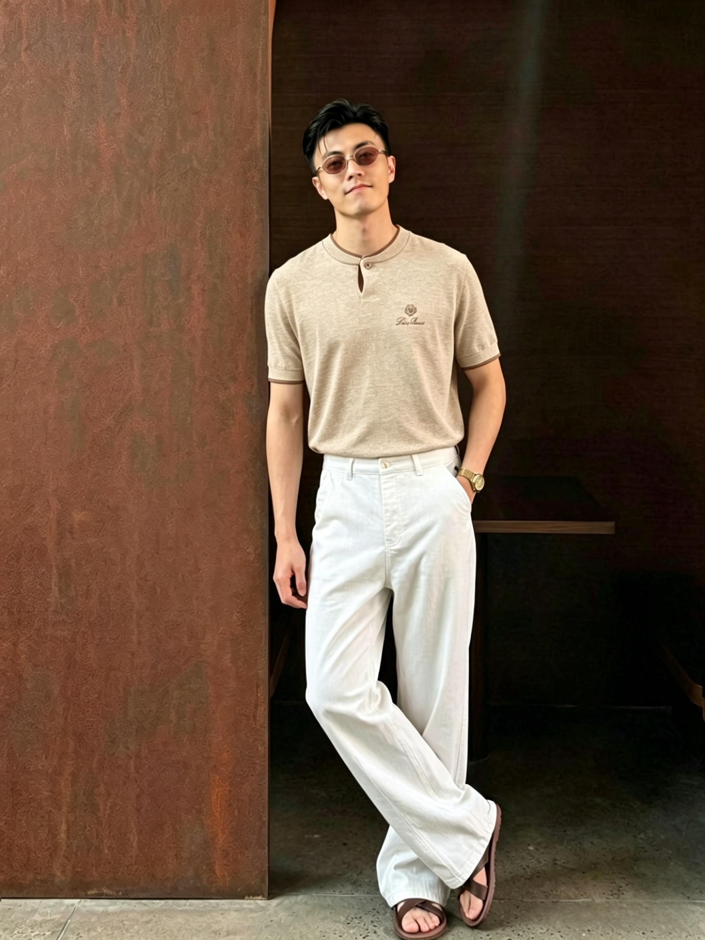 로로피아나 남성 반팔 129637 Loro Piana T Shirt
