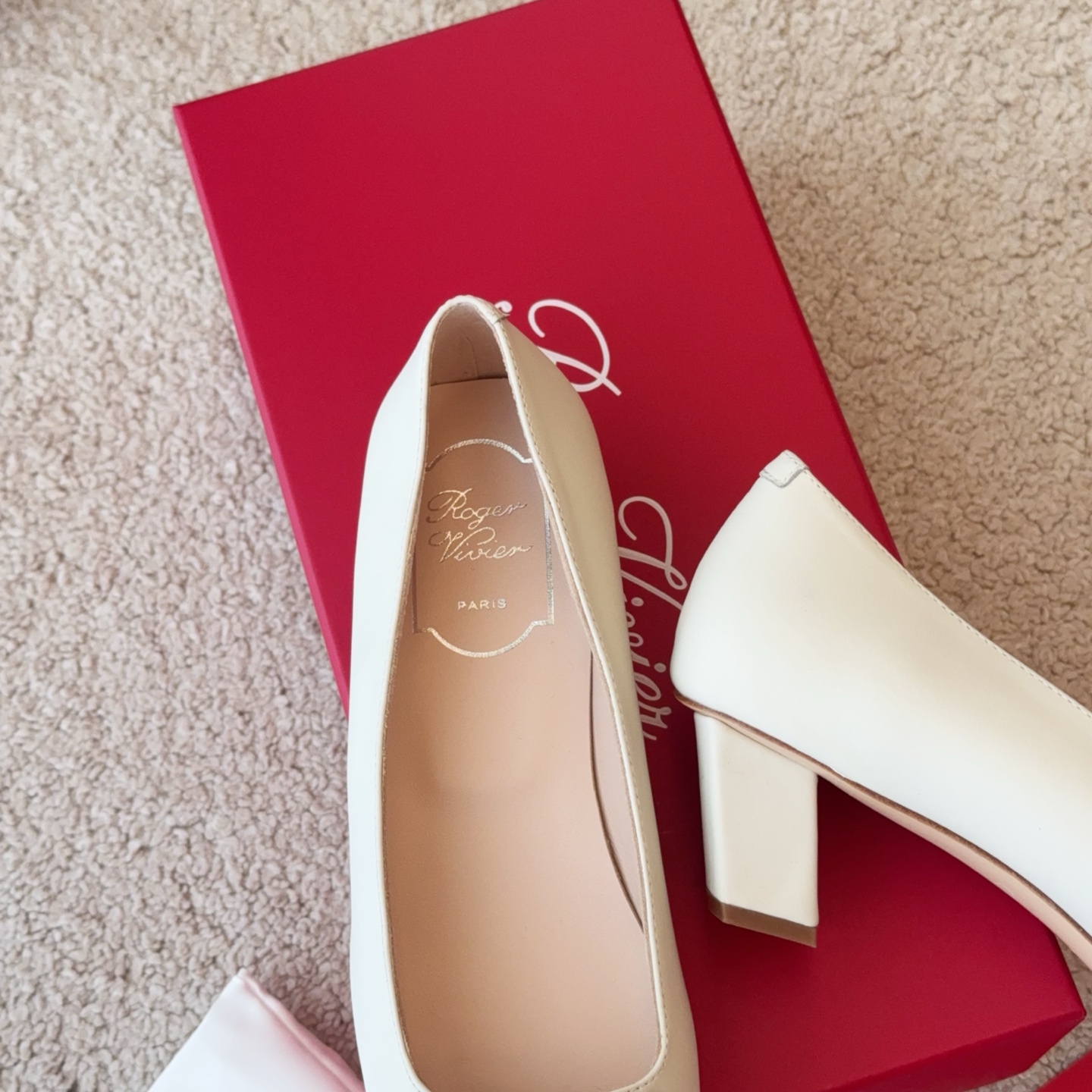 Roger Vivier RV Belle Vivier玳瑁扣牛皮系列