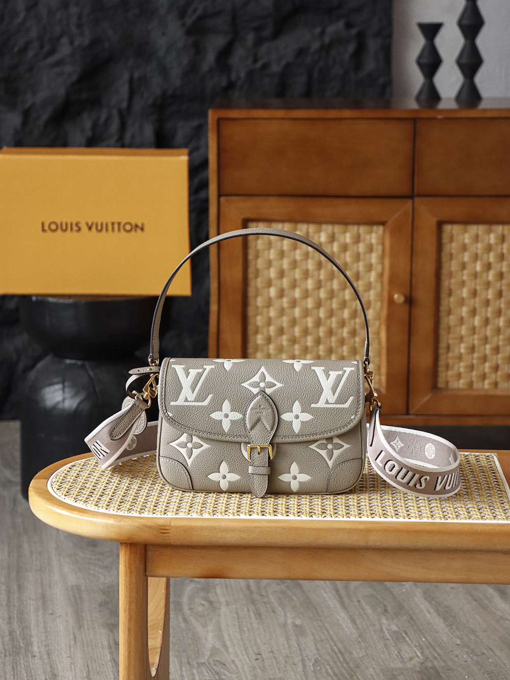 Louis Vuitton Diane Baguette Bag M46583 in Monogram Empreinte Leather