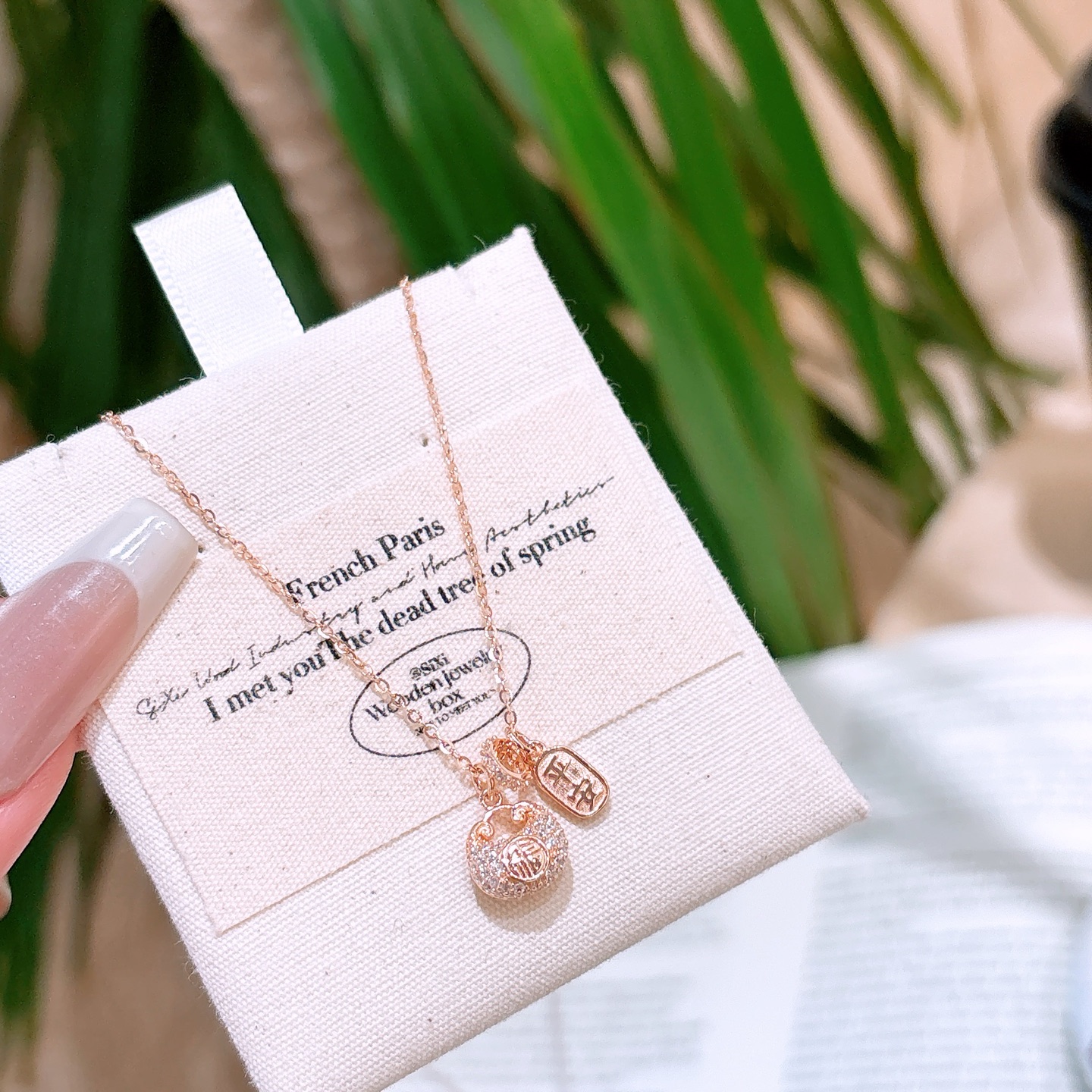 Solid Silver Necklace Romantic Housewarming Silver