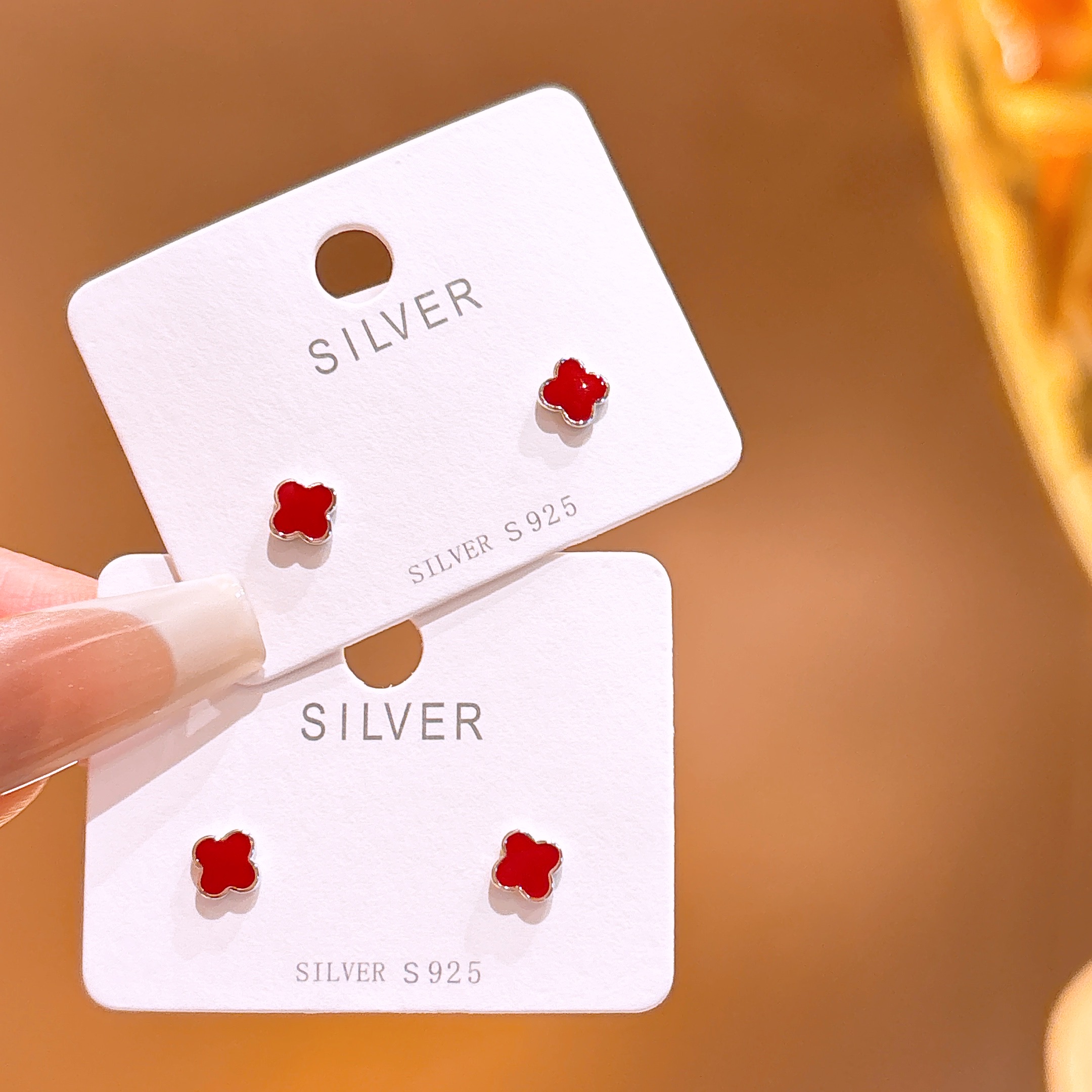 Solid Silver Earrings Pure Anniversary Silver