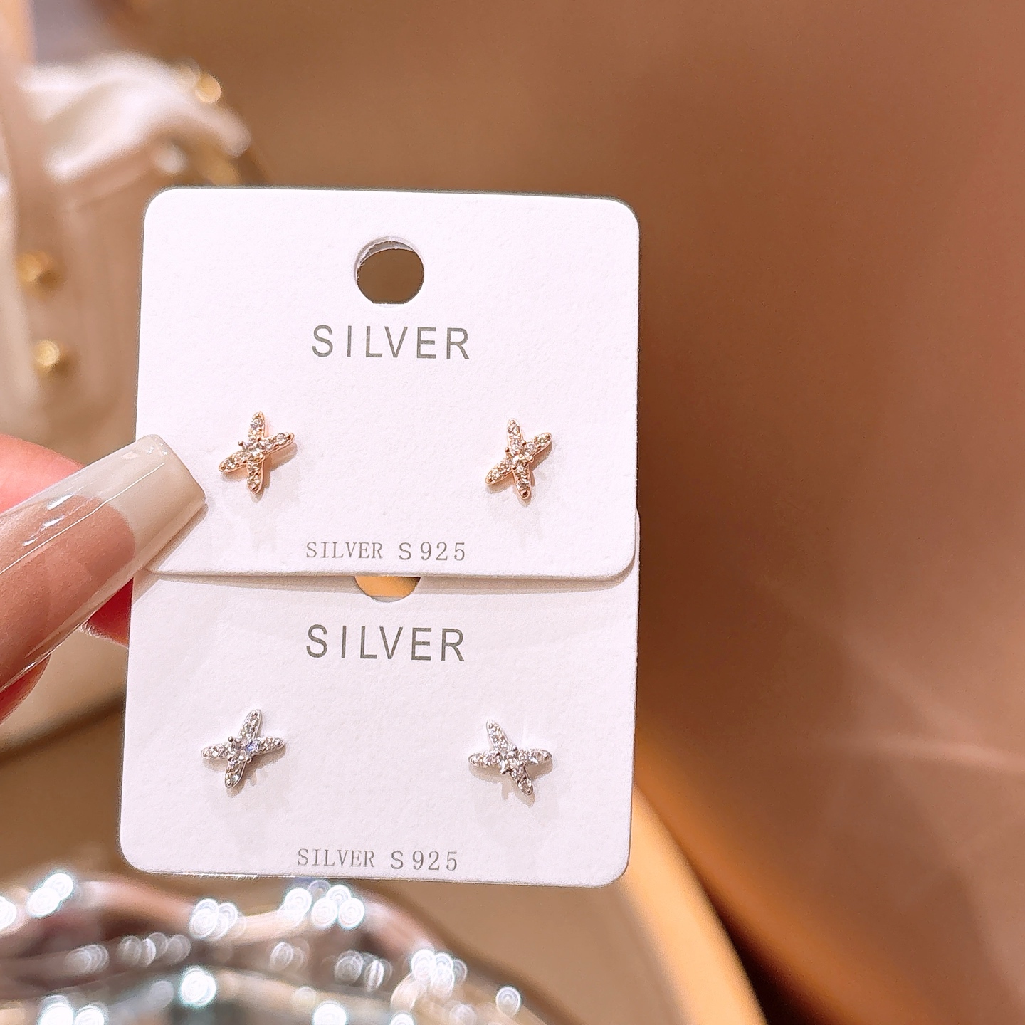 925 Silver Earrings Lively Confession Silver