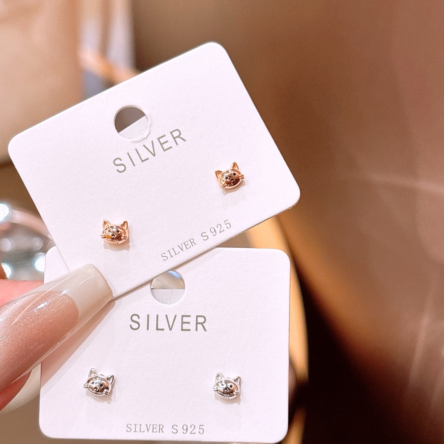 Nickel Free Silver Earrings French Wedding Favor Silver