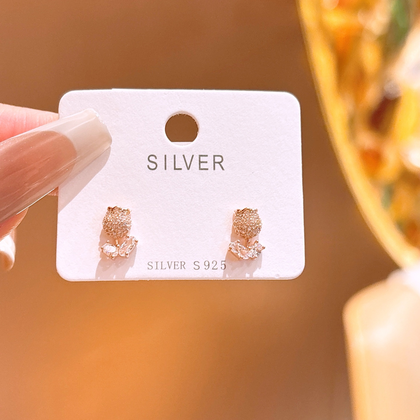 Hypoallergenic Silver Earrings Forest Bestie Gift Silver