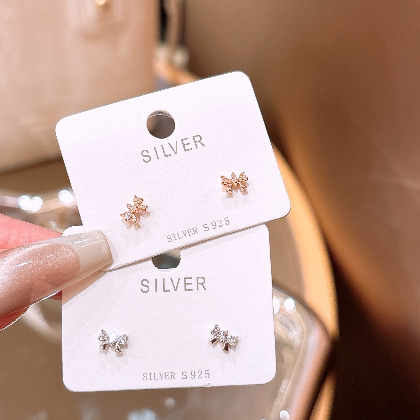 ユニークアレルギー対応シルバーイヤリングシルバー 婚約