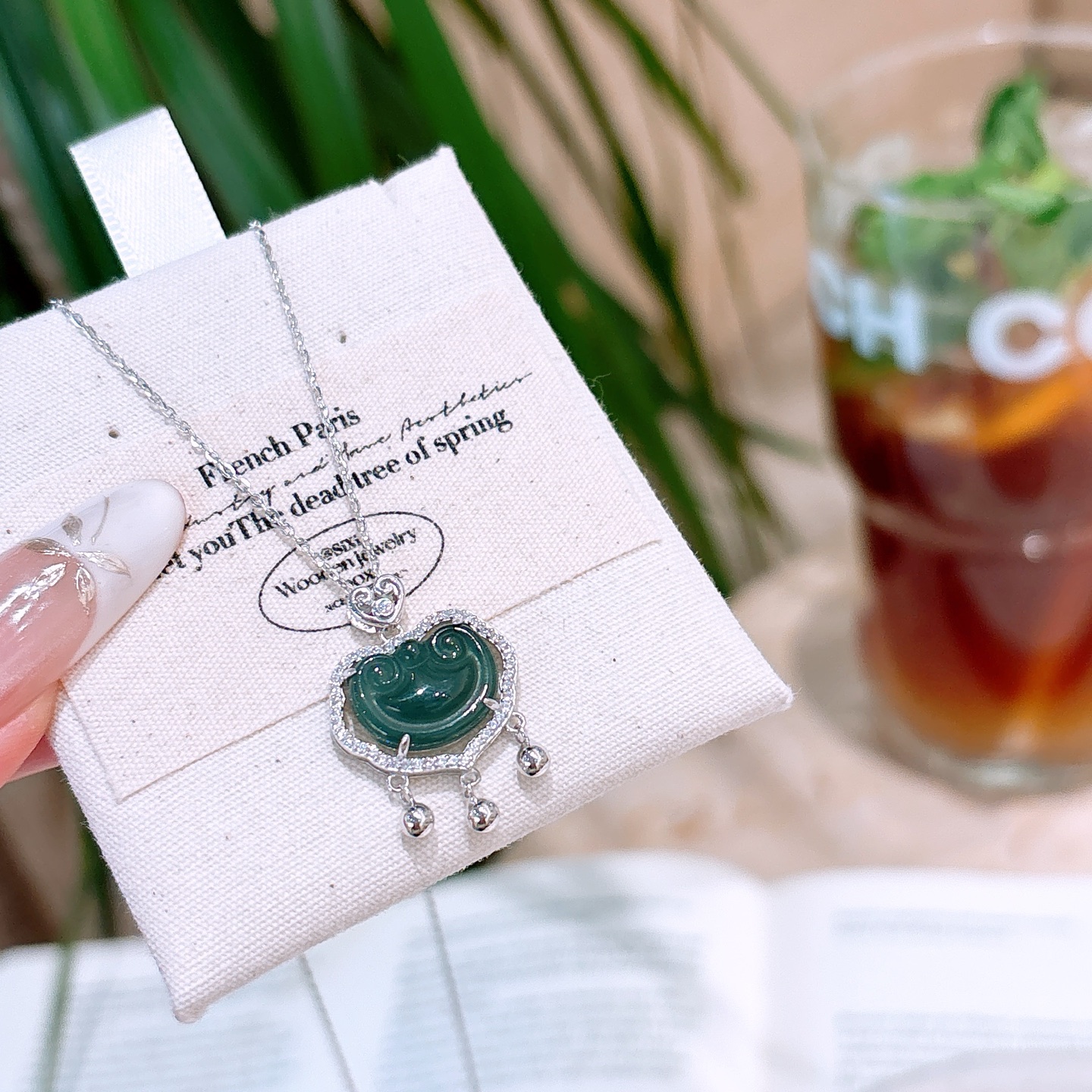 925 Silver Jadeite Necklace Fresh Birthday Silver