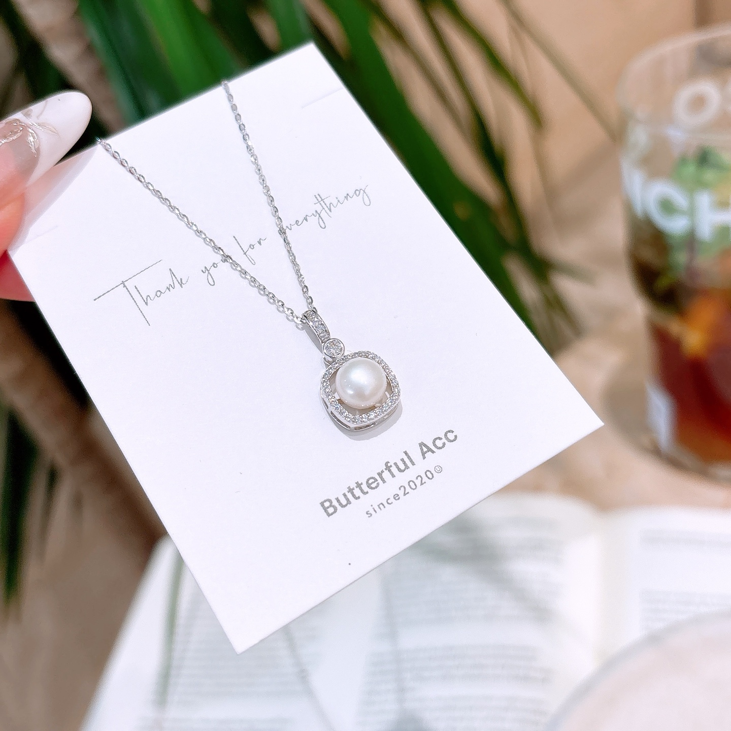 Fine Silver Moissanite Necklace Precision Spring Festival Silver