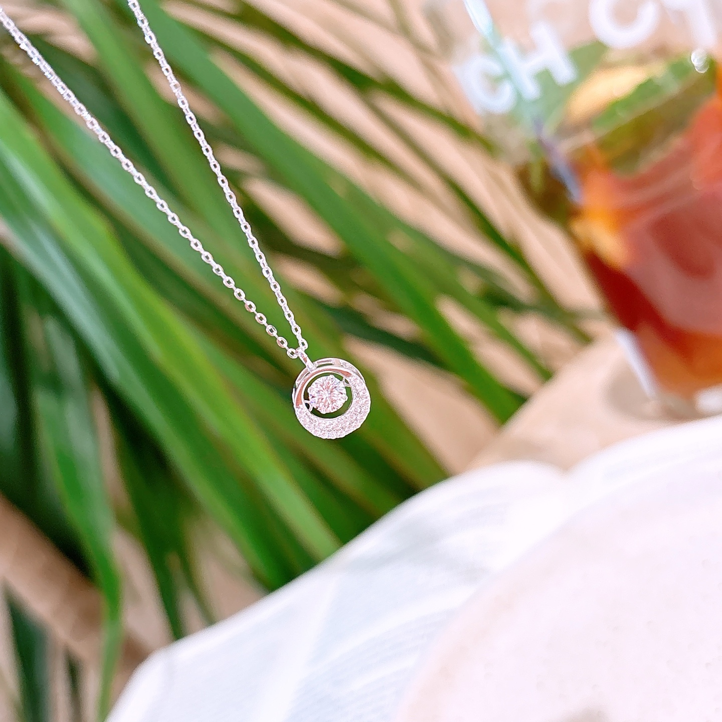 Massivsilber Moissanit Kette Hochwertig Heiratsantrag Silber