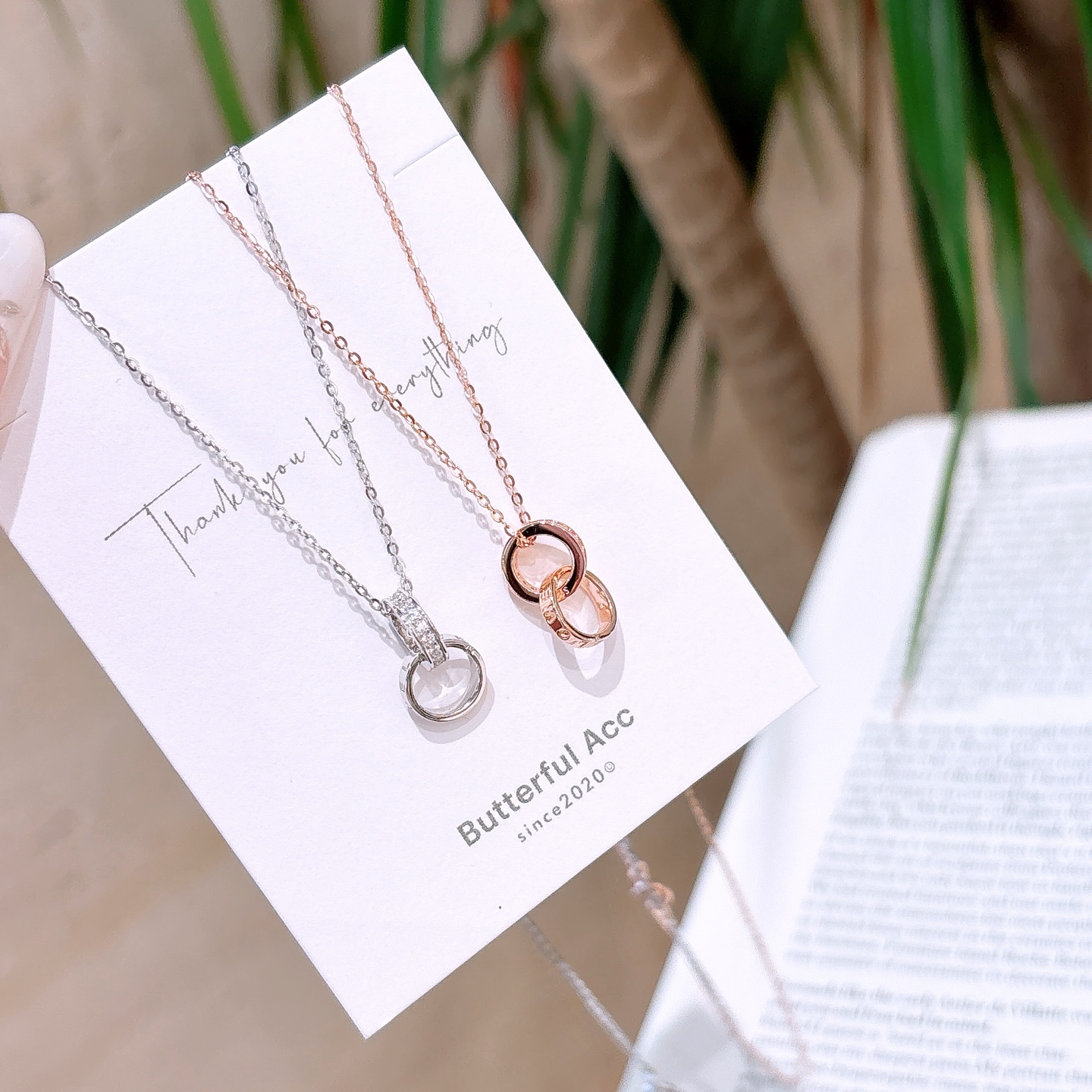 ガーリーニッケル無添加銀ネックレスゴールド ウェディングギフト