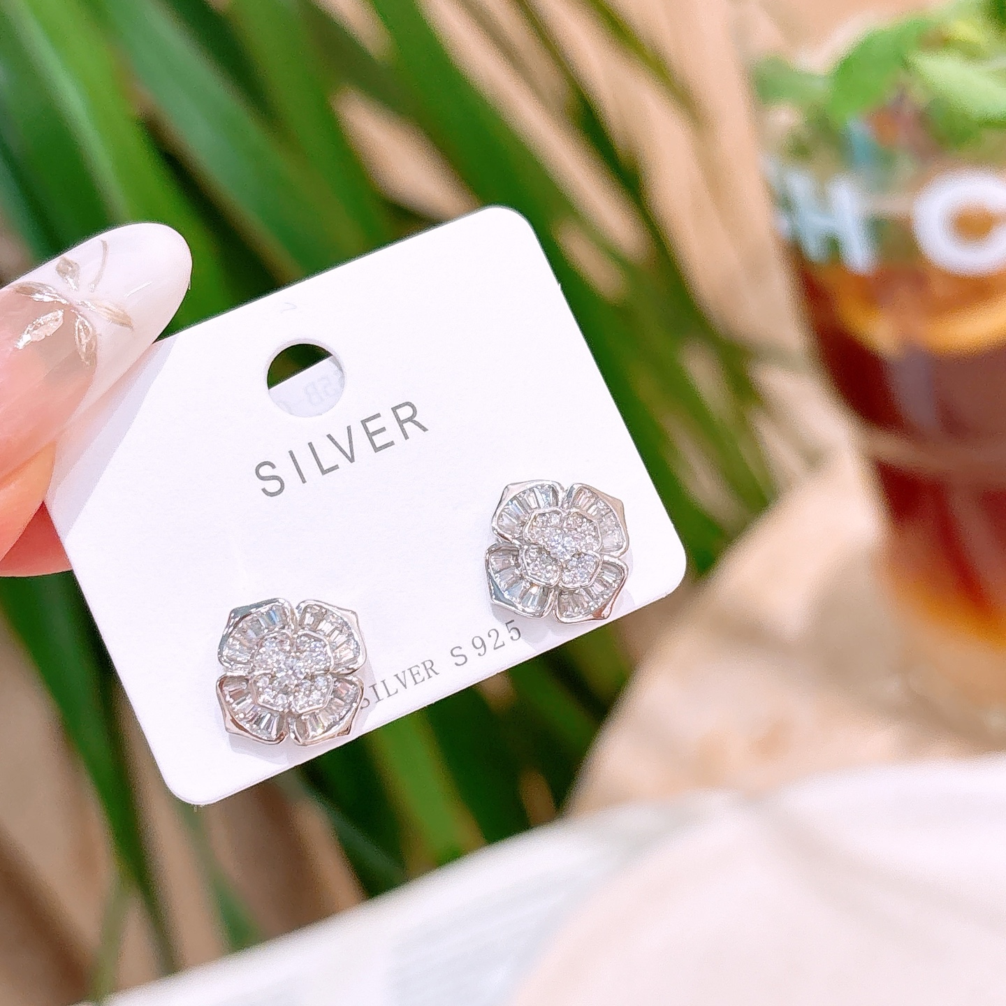 さわやか系低アレルギー銀イヤリングゴールド 新築祝い