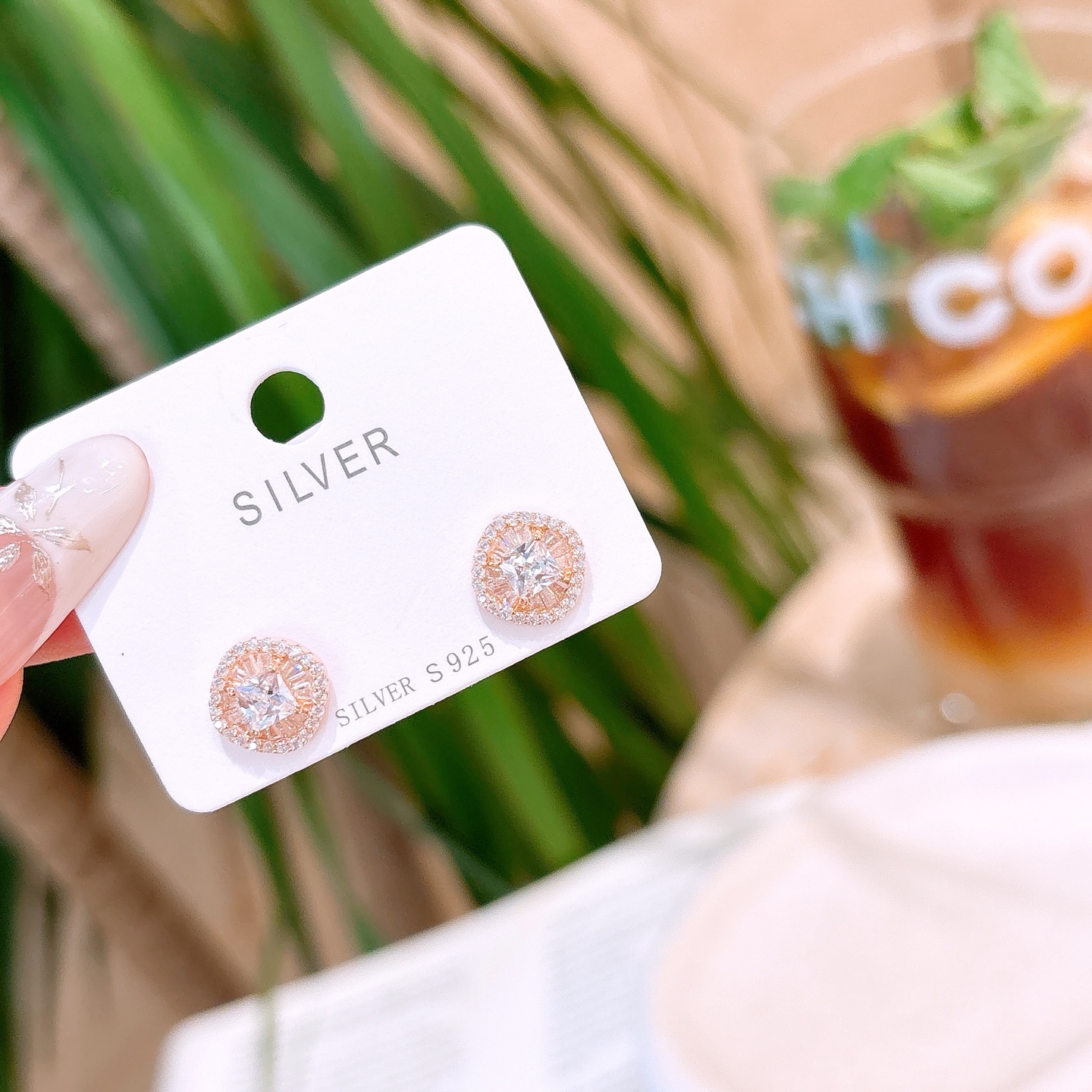 シックS925スターリングシルバーイヤリングゴールド 婚姻届提出