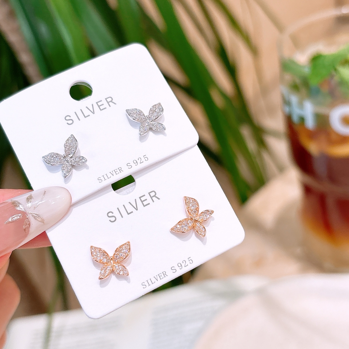 フレンチアレルギー対応シルバーイヤリングゴールド 誕生日