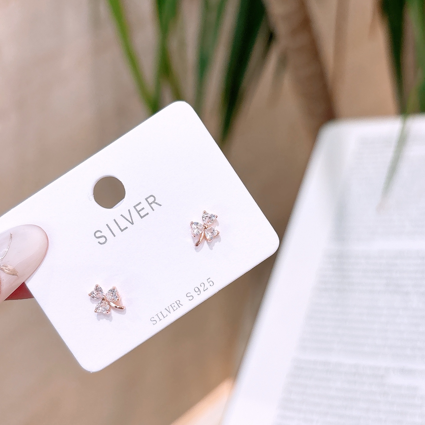 Solid Silver Earrings Precision Wedding Gold