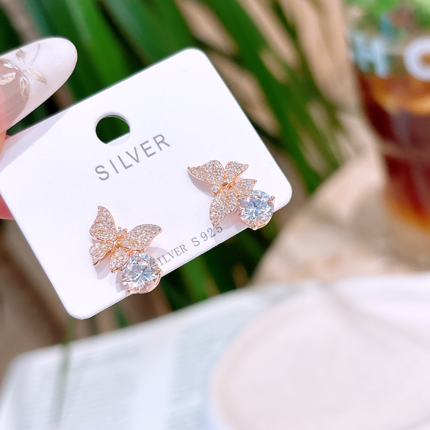 High Polish Silver Earrings Girly Wedding Registration Gold