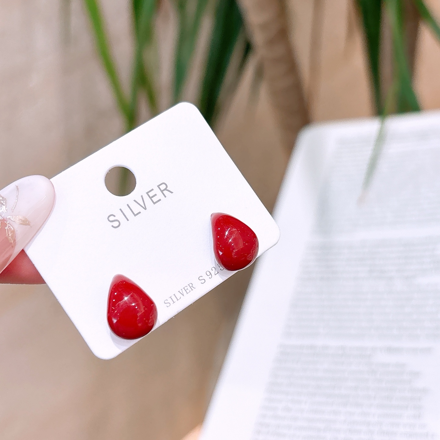 Solid Silver Earrings Sweet Wedding Favor Silver