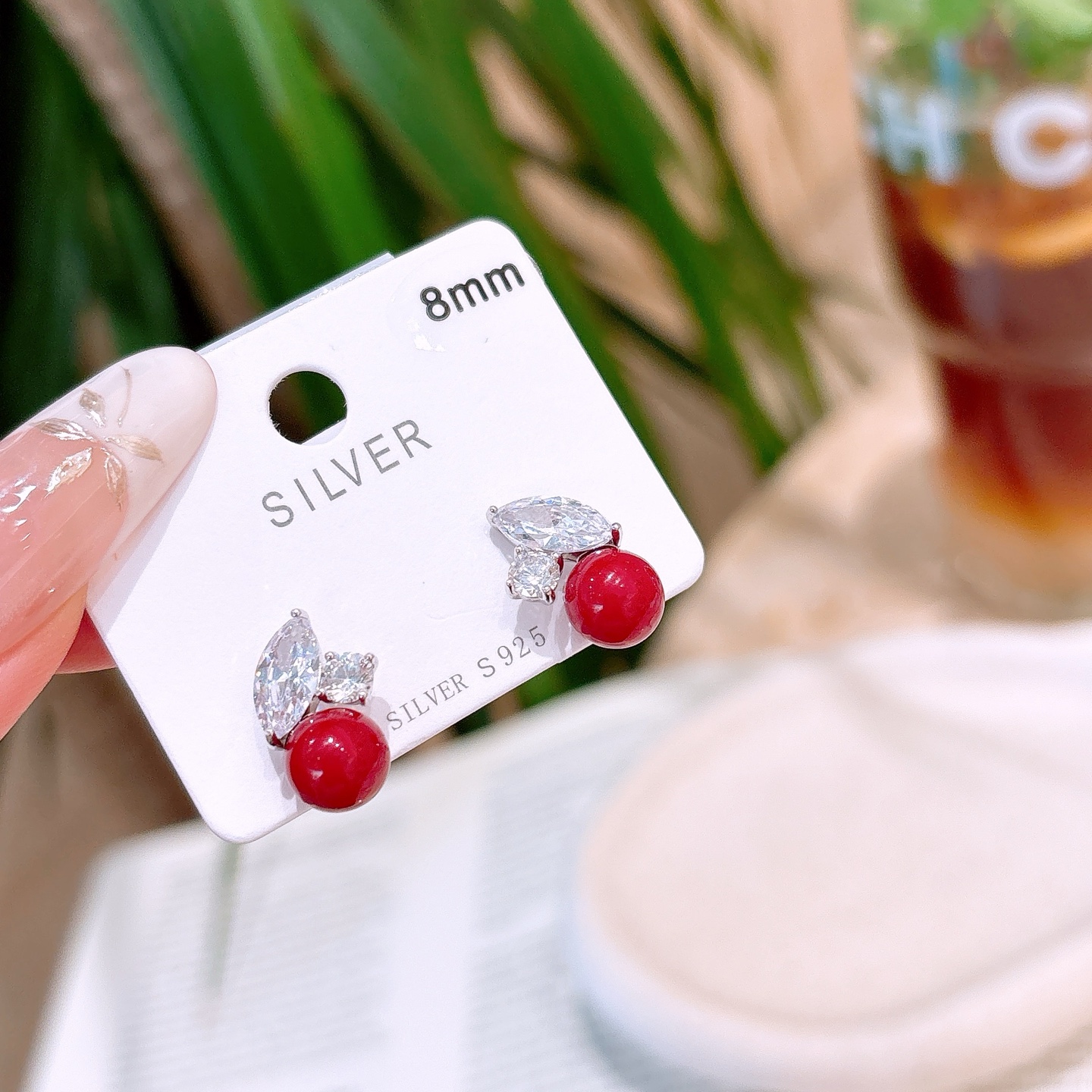 925 Silver Earrings Intellectual Father's Day Gold