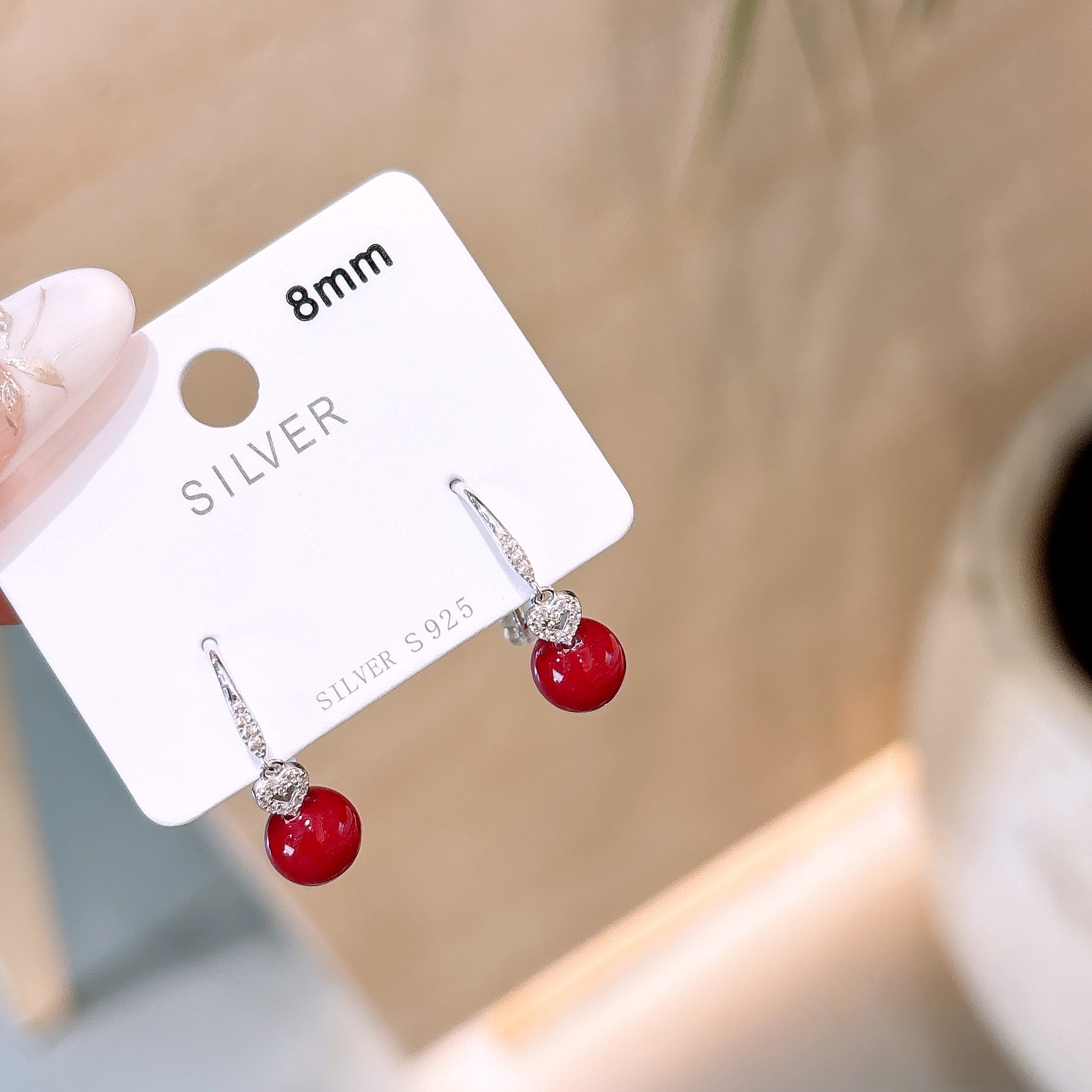 Hypoallergenic Silver Drop & Thread Earrings Ethereal Housewarming