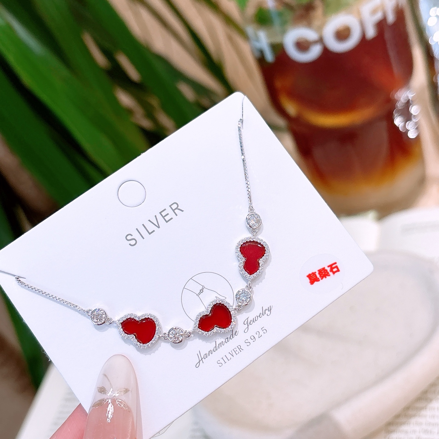 Solid Silver Moissanite Bracelet Artistic Workplace Gold