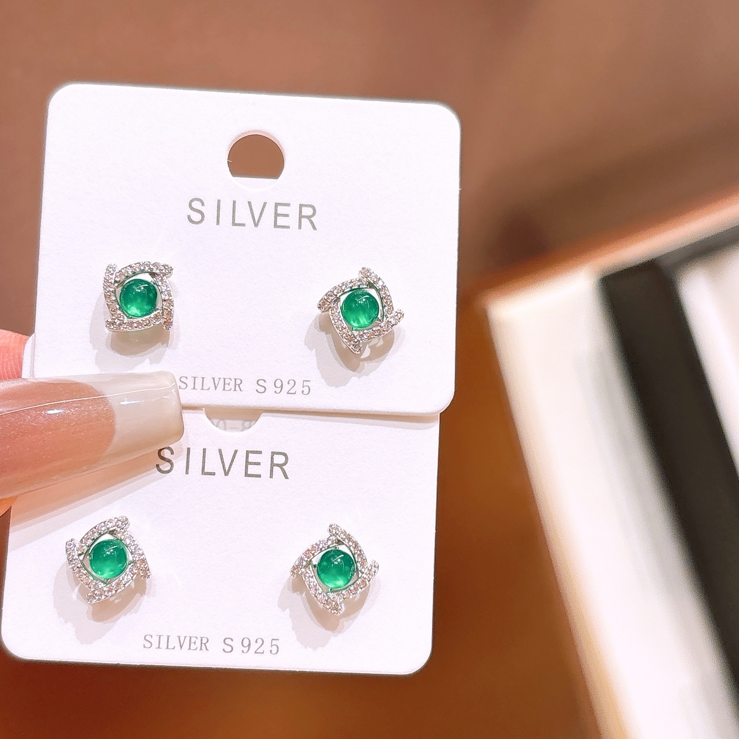 Hochglanzpoliertes Silber Ohrringe Lebendig Muttergeburtstag Silber