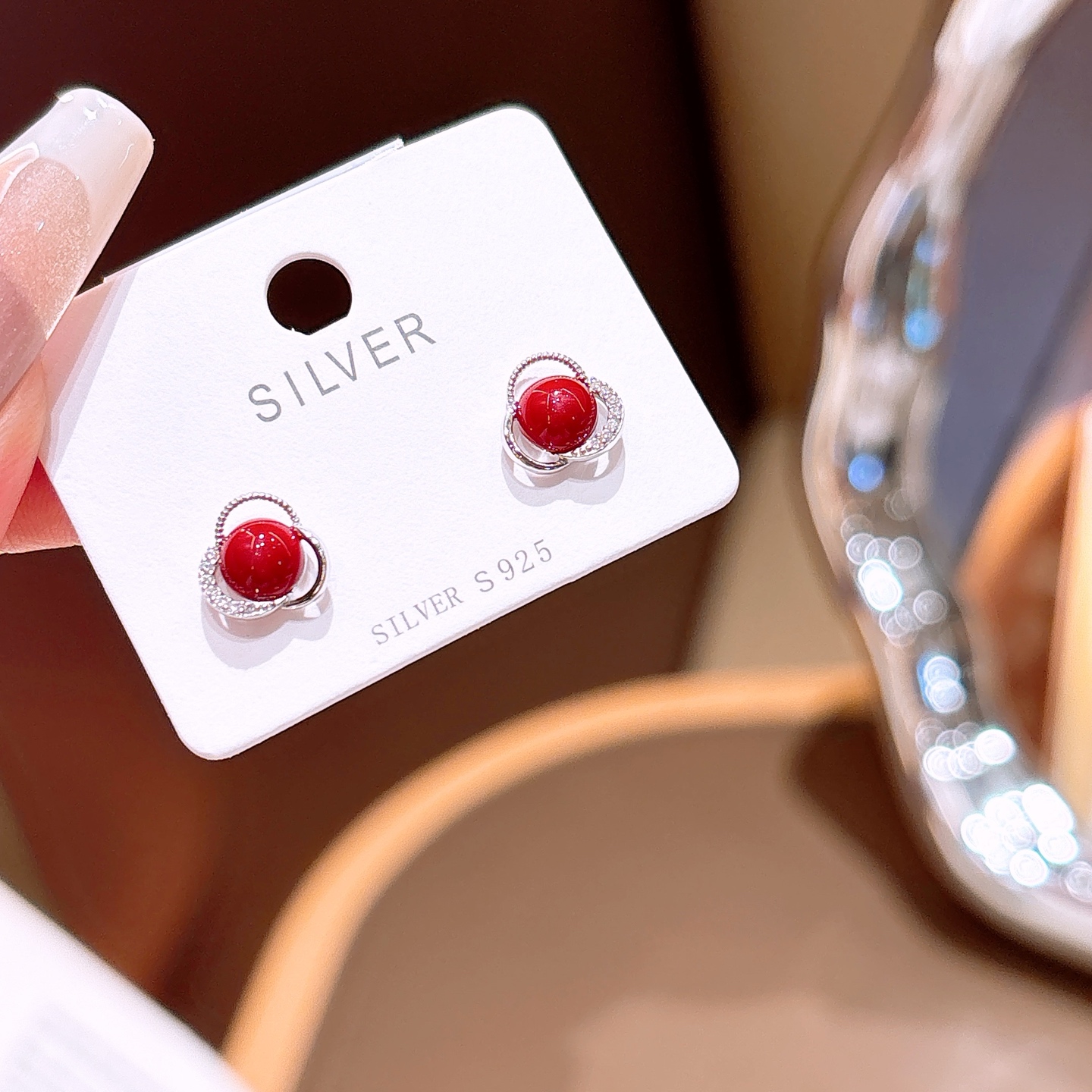 アーティスティック低アレルギー銀イヤリングゴールド 職場