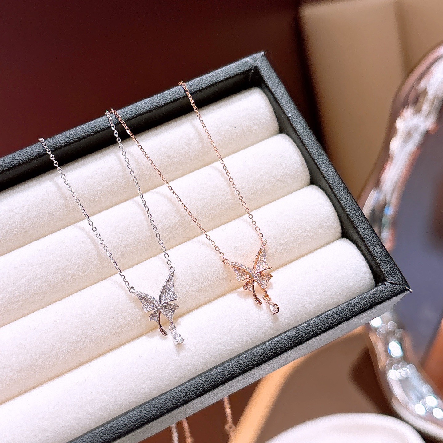 可愛いアレルギー対応シルバーネックレスゴールド 父の日