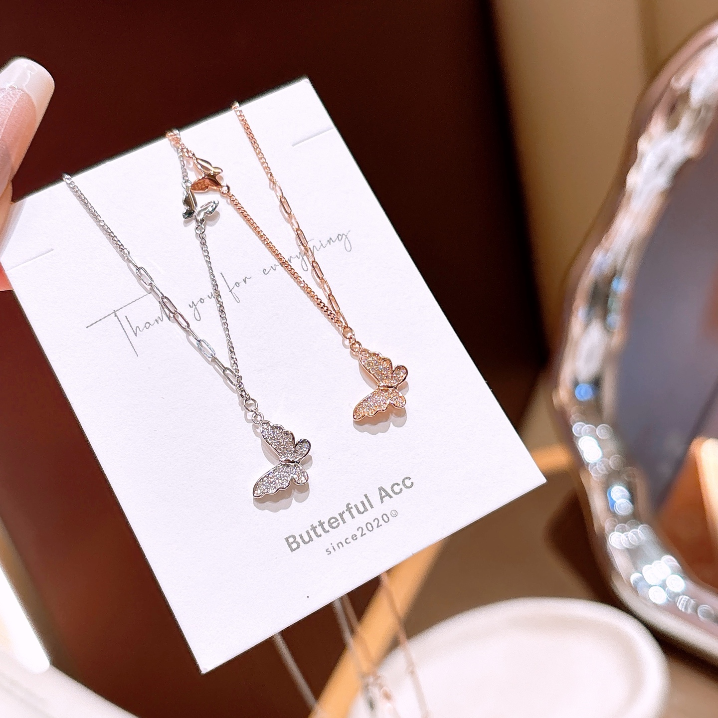 ファッションS925スターリングシルバーネックレスゴールド デート