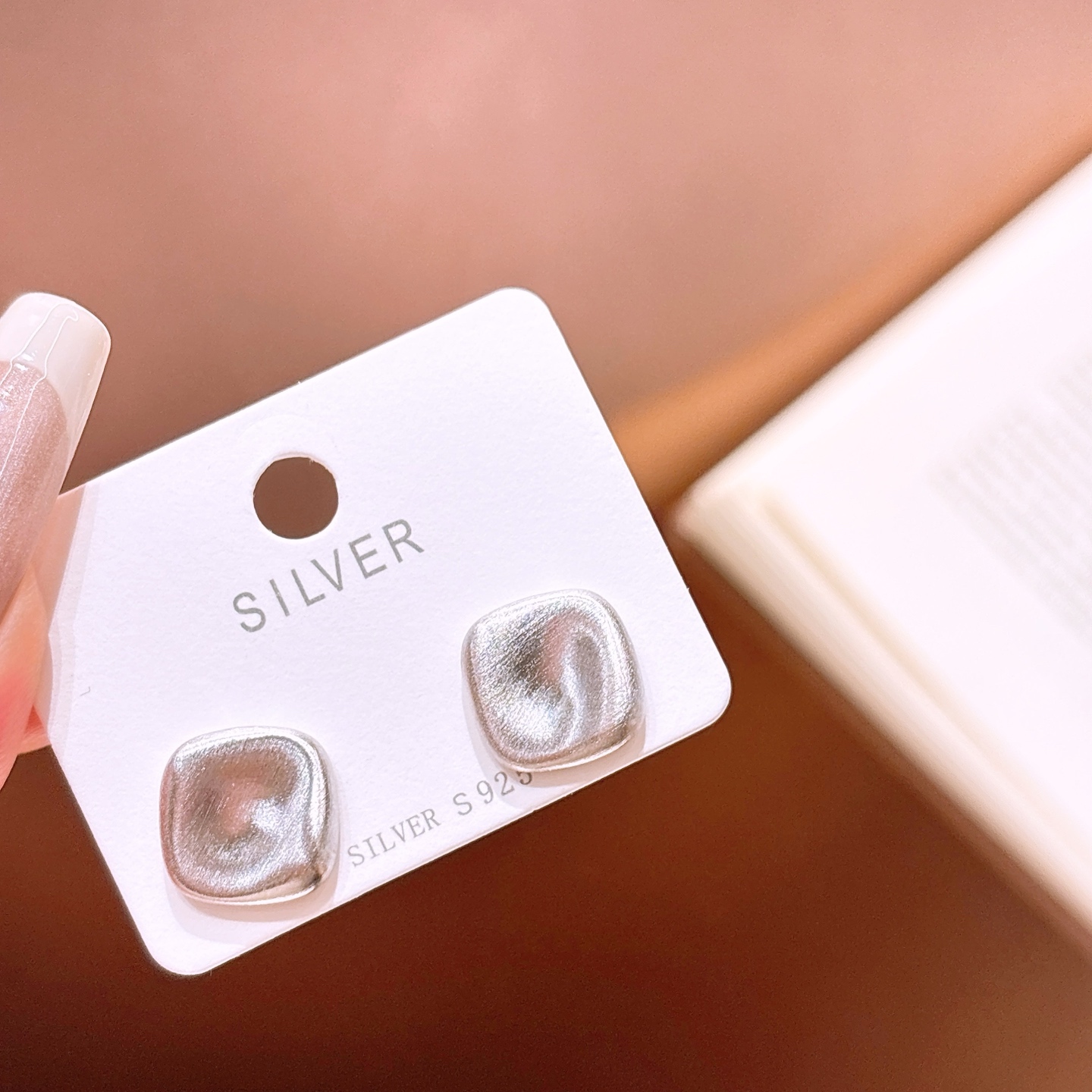 925 Silber Ohrringe Mädchenhaft Verlobung Gold