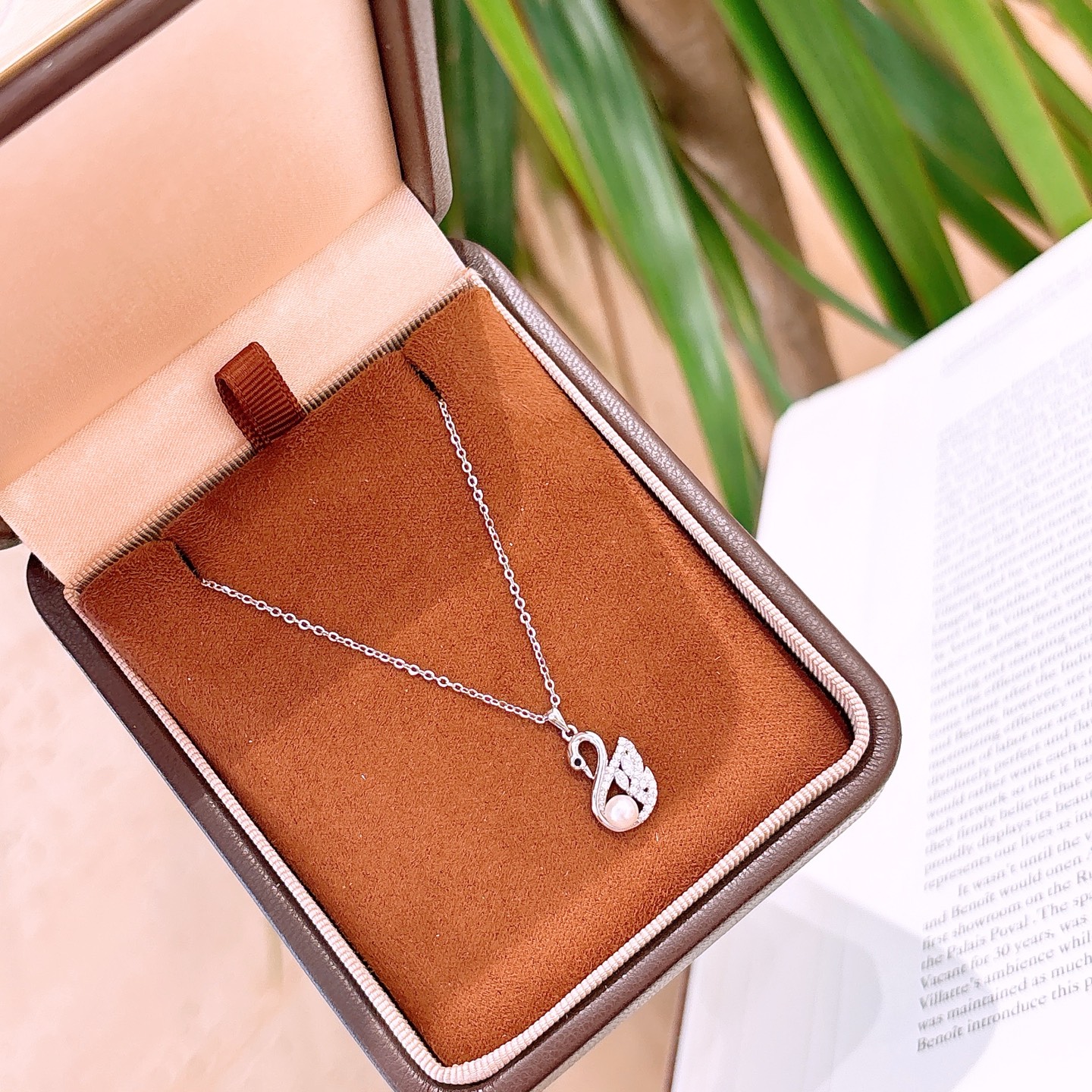 S925 Sterlingsilber Moissanit Kette Einzigartig Bankett Silber