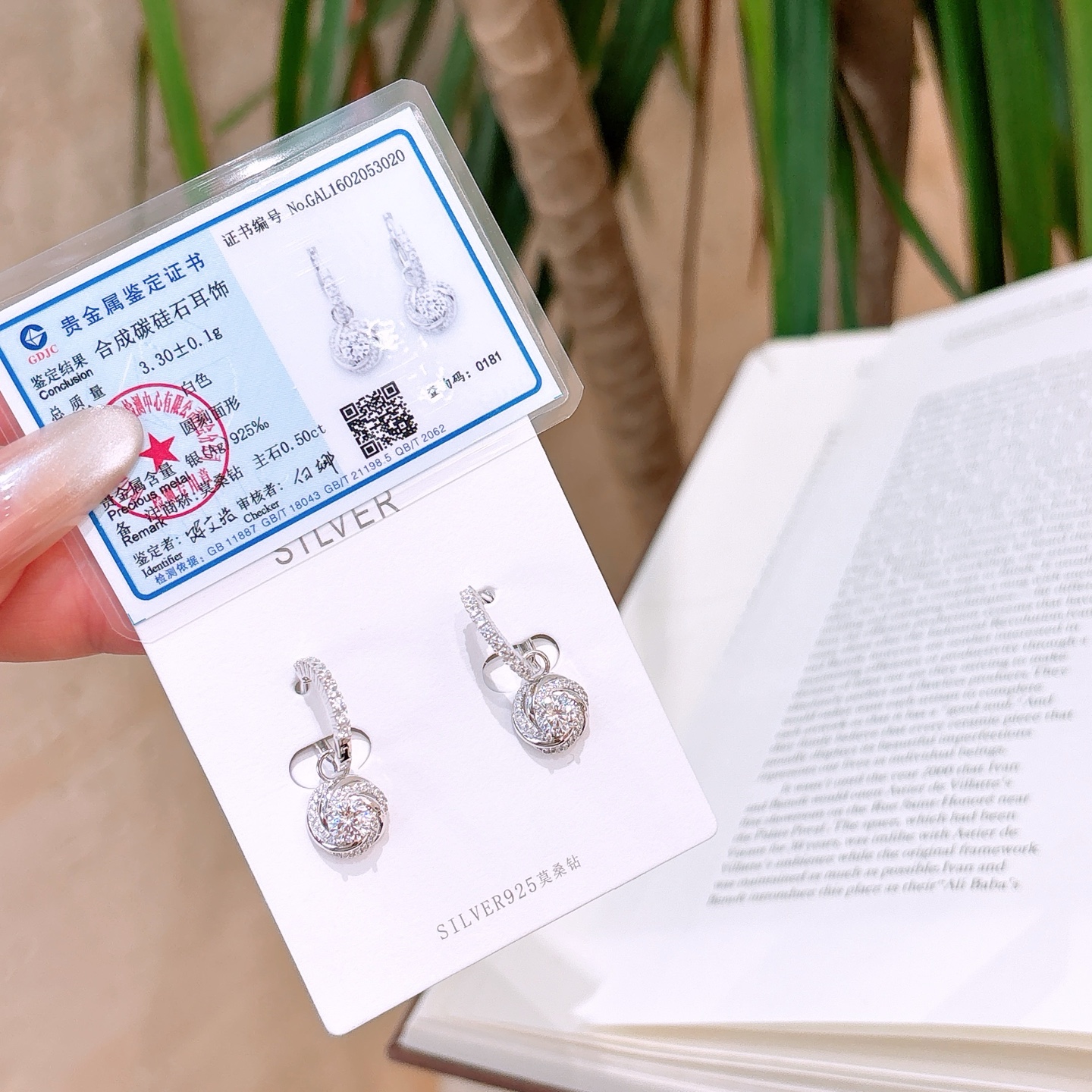 Hypoallergenic Silver Moissanite Ear Cuffs Korean Style Travel Gold