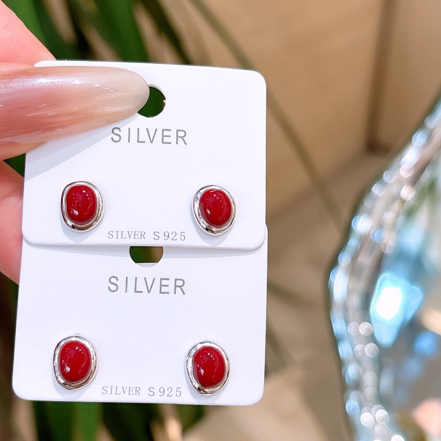 可愛いファインシルバーイヤリングゴールド 晩餐会