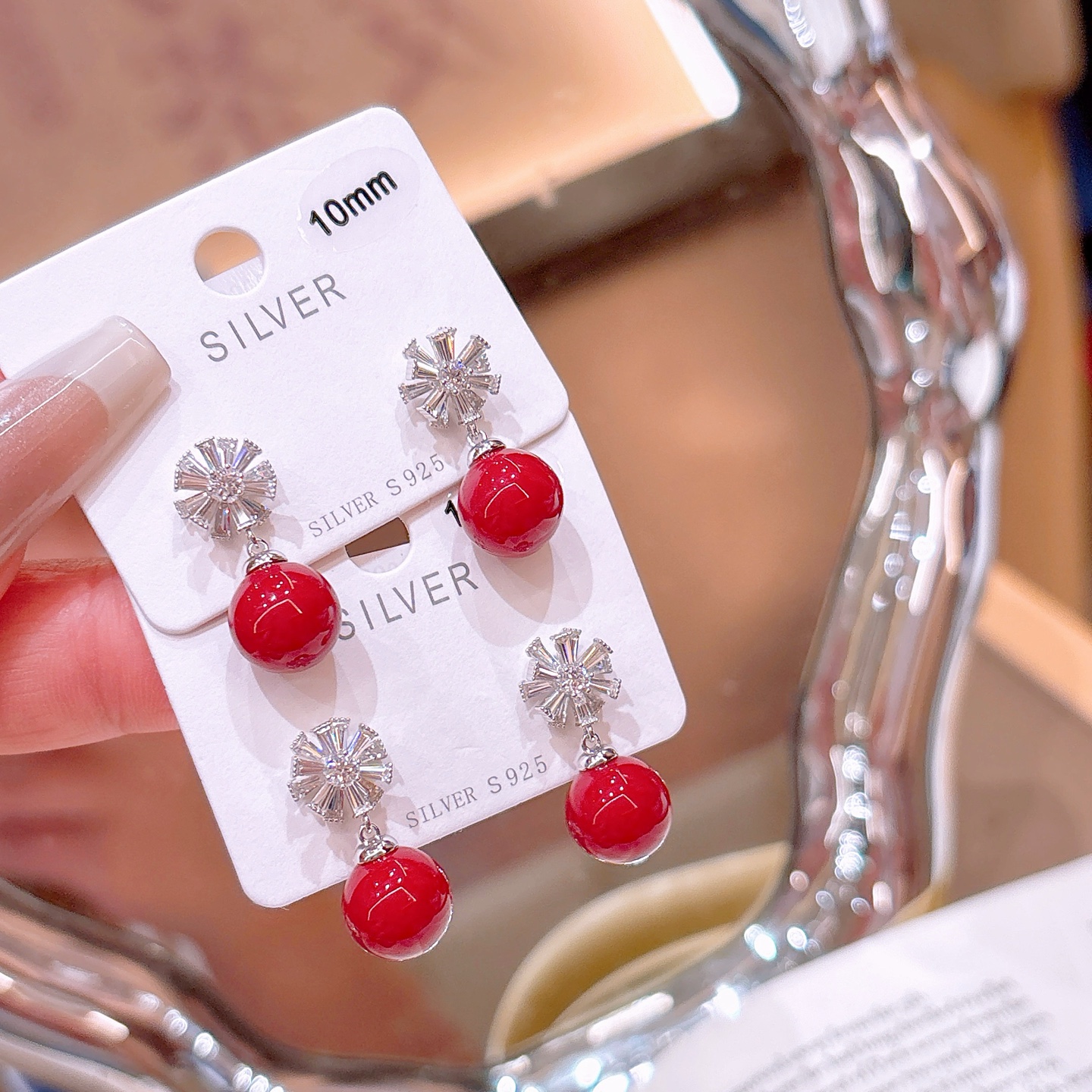 さわやか系ニッケル無添加銀イヤリングシルバー 婚約