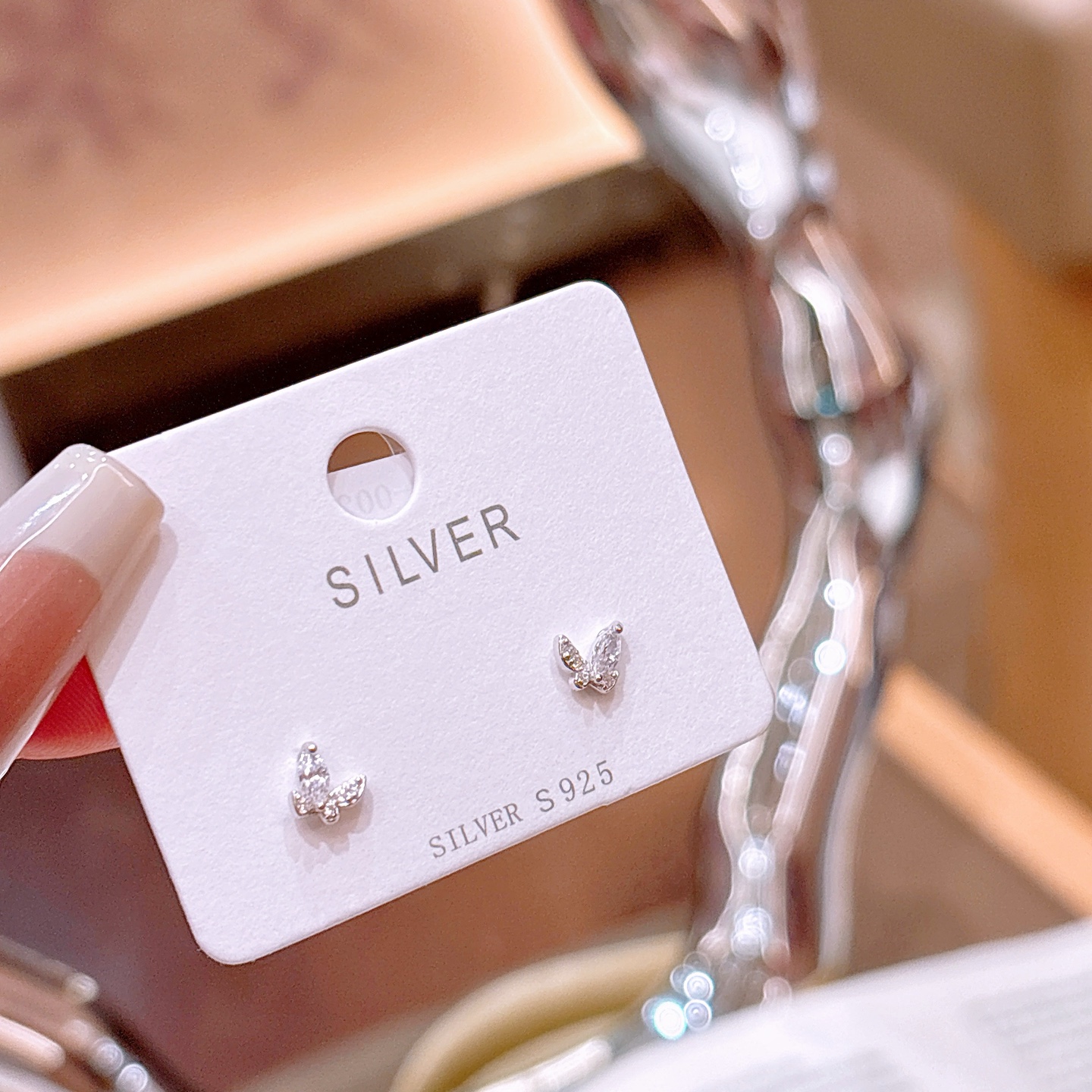 優しい925シルバーイヤリングシルバー 日常使い