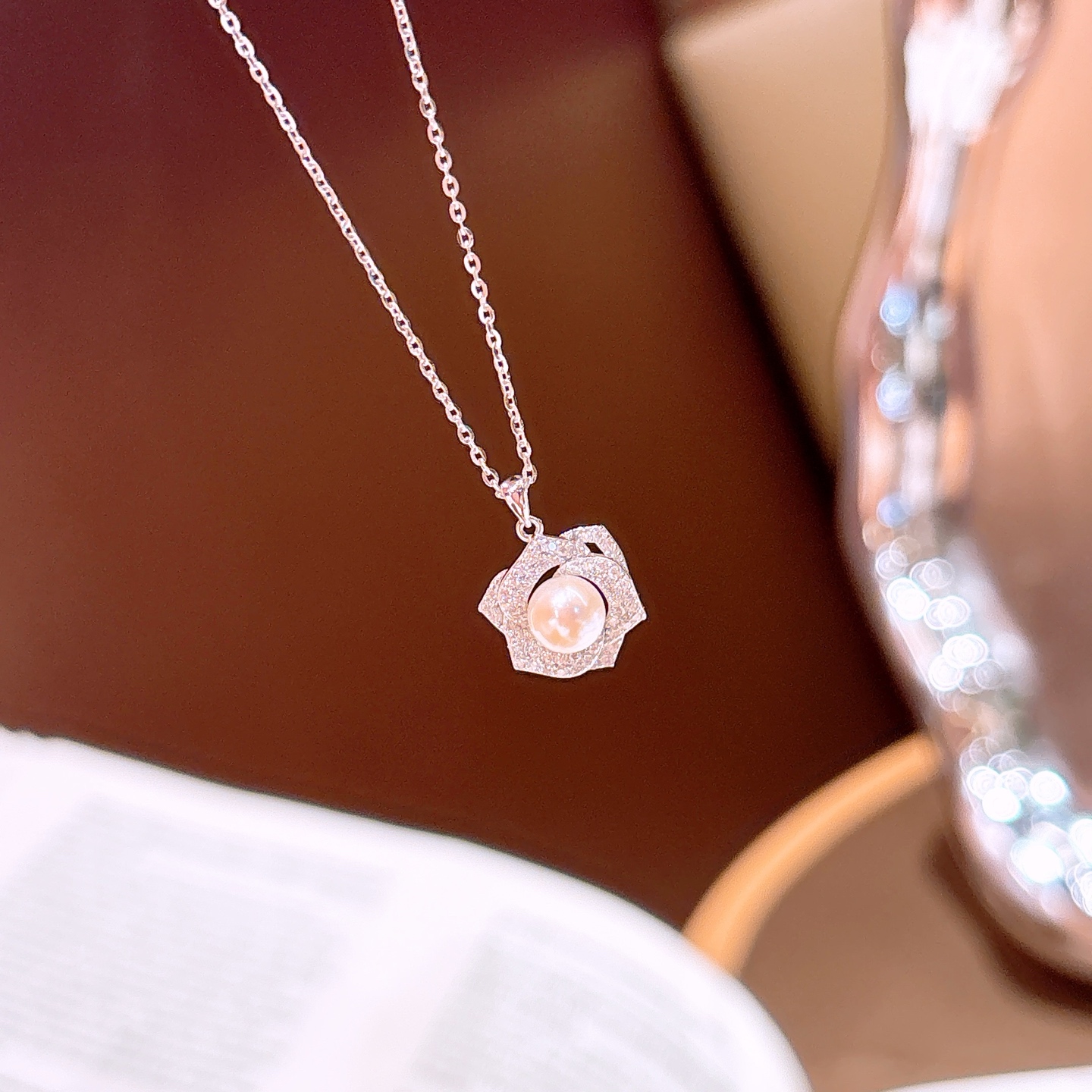 Solid Silver Moissanite Necklace Intellectual Everyday Wear Gold