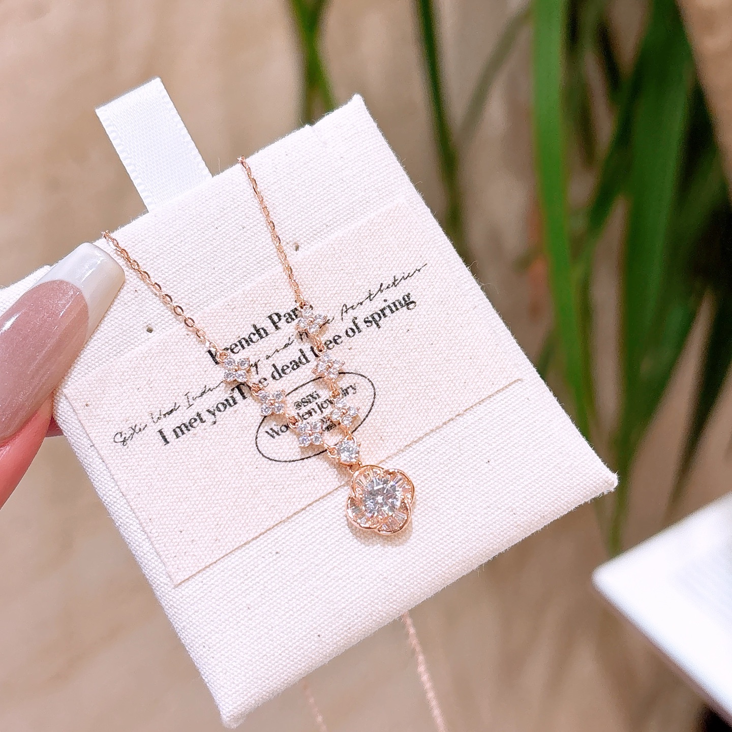 ロマンチックニッケル無添加銀ネックレスシルバー 父の日