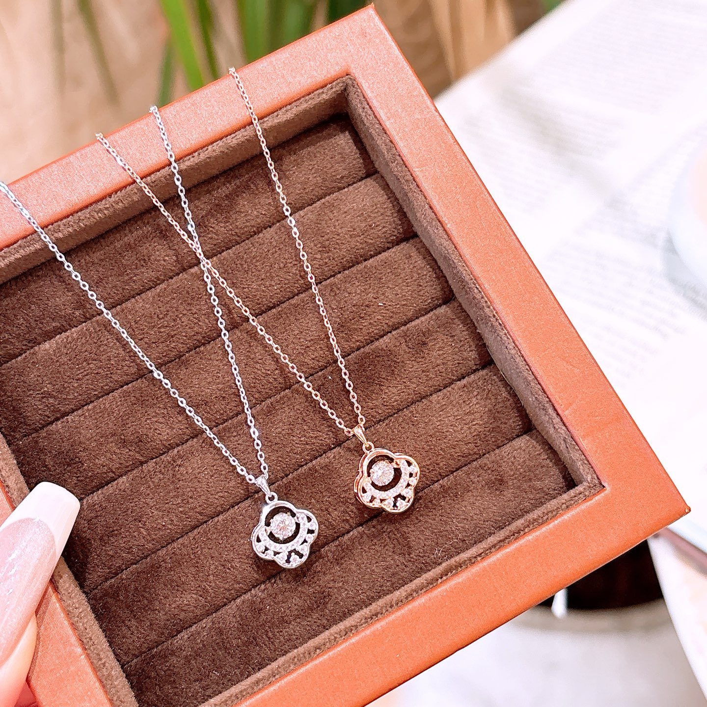 森ガール低アレルギー銀ネックレスゴールド 通勤