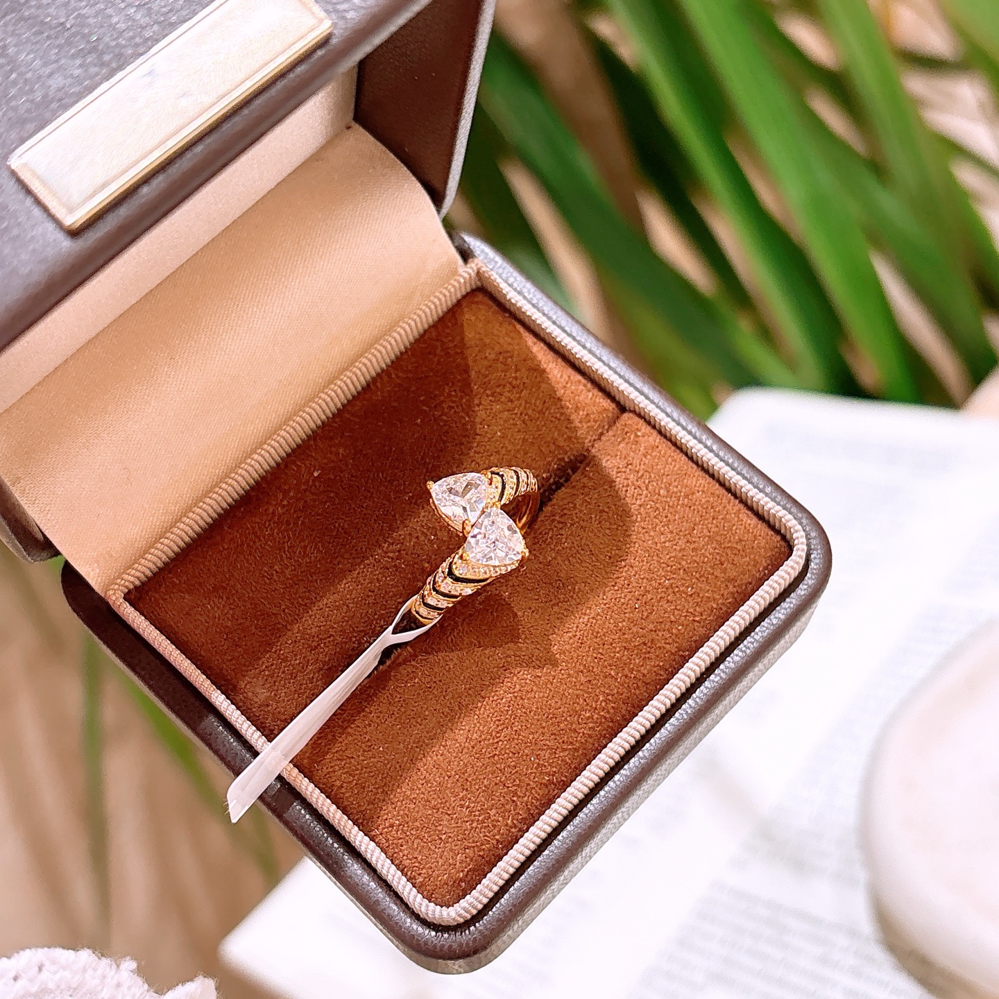 High Polish Silver Ring Unique Bestie Gift Gold