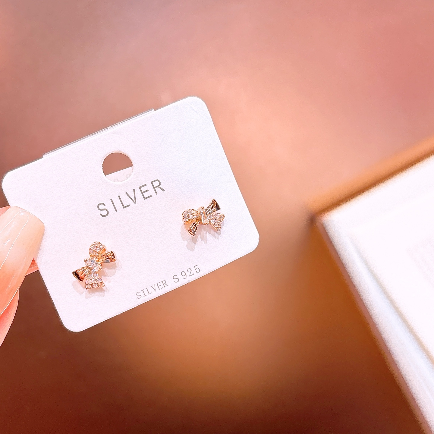 ミニマリスト925シルバーイヤリングシルバー 婚姻届提出