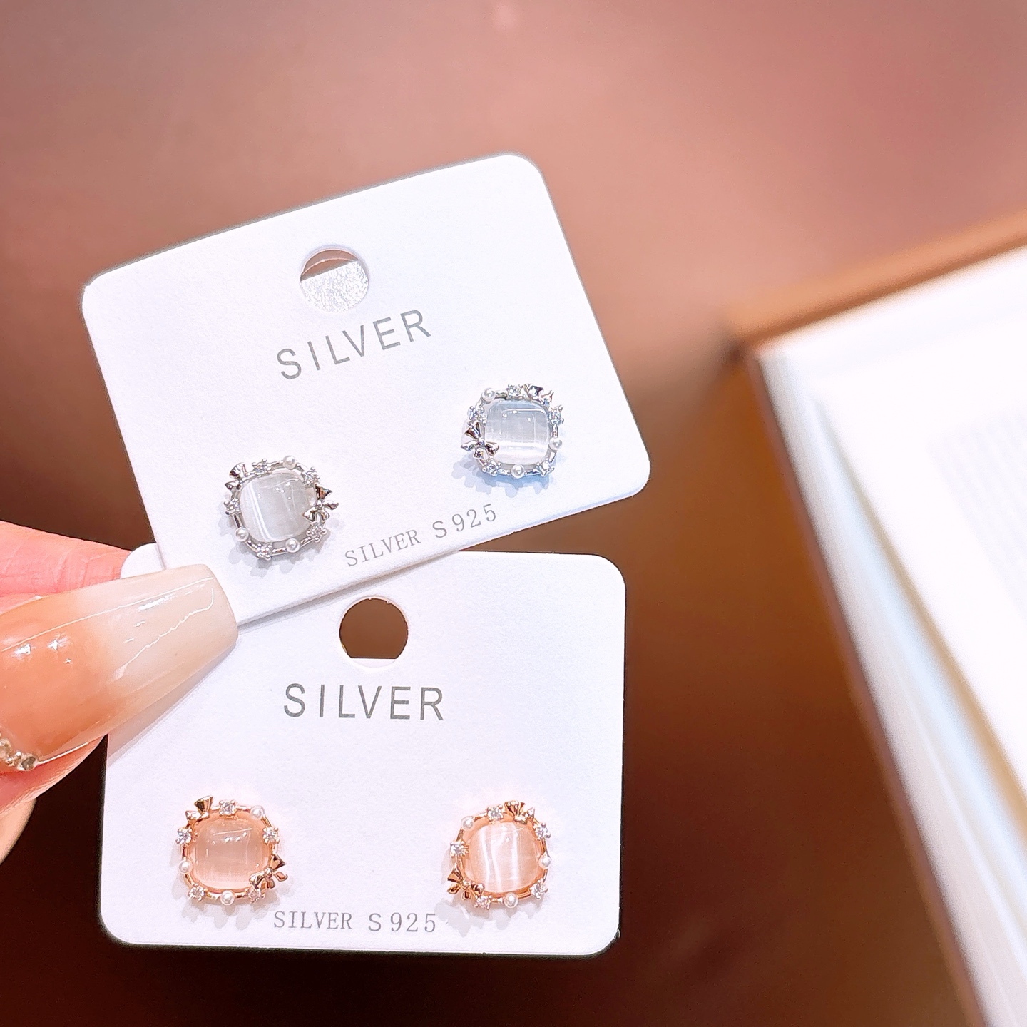 Solid Silver Earrings Pure Wedding Silver