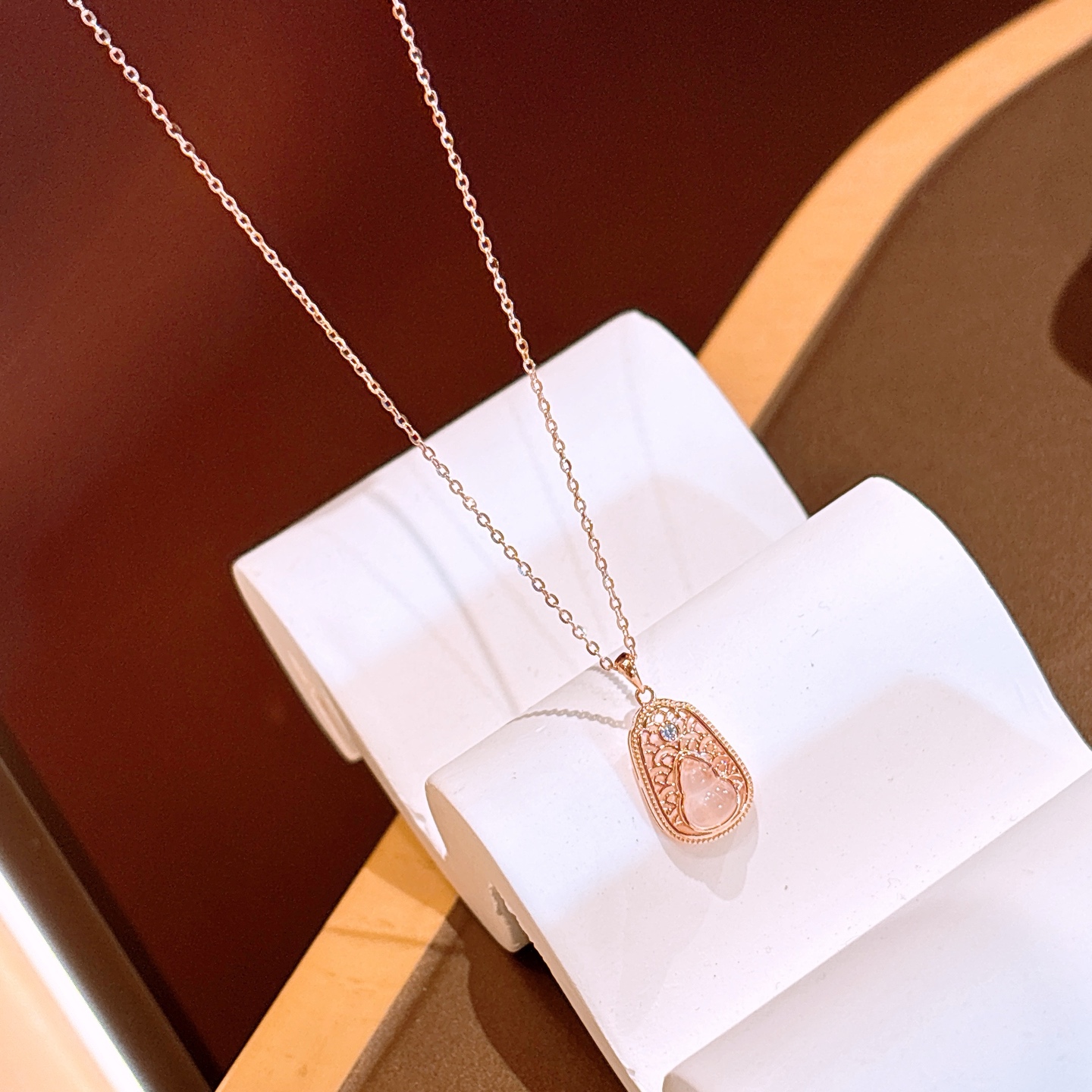 Allergiearmes Silber Kette Vintage Geschenk für sie Gold