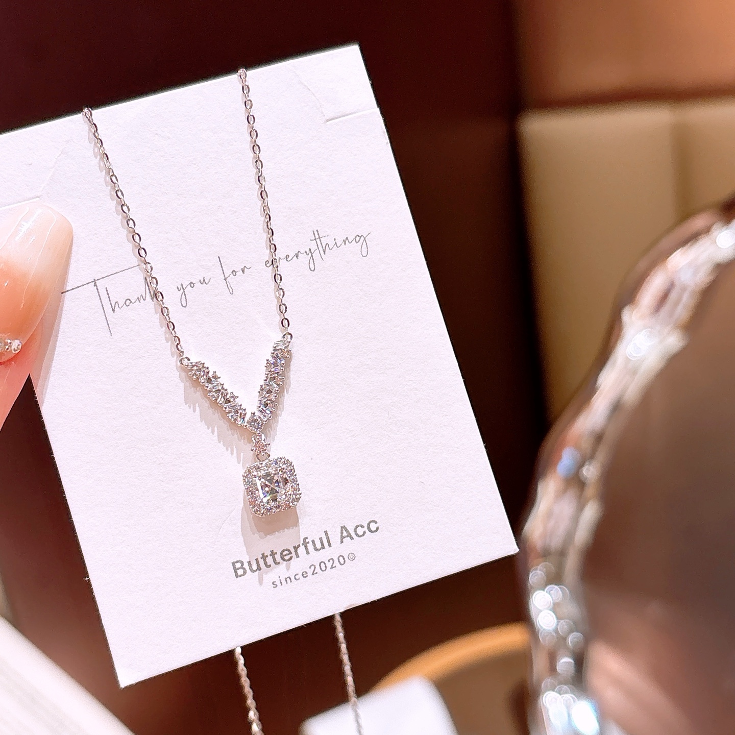 清純ニッケル無添加銀モアッサナイトネックレスゴールド 新築祝い