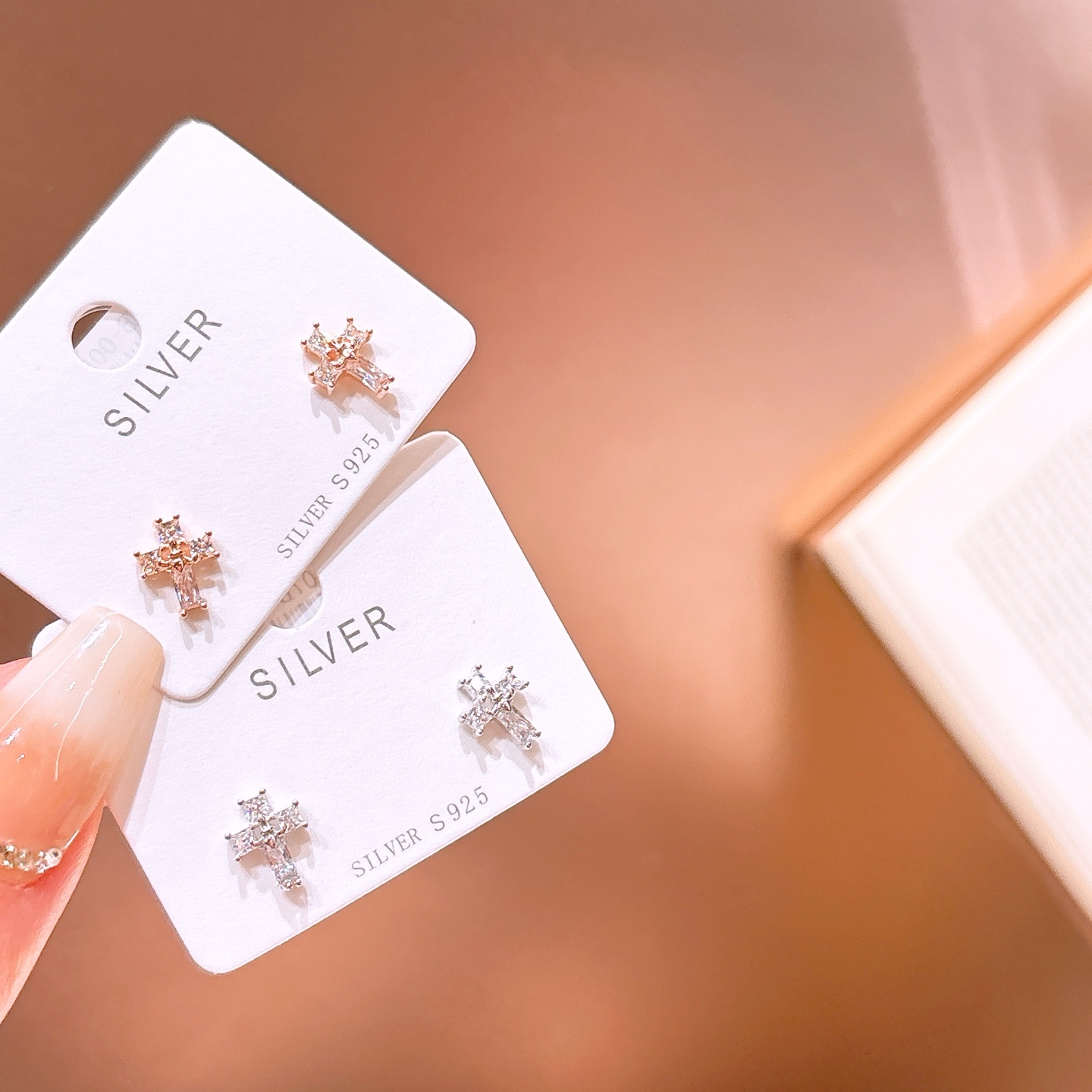 Hypoallergenic Silver Earrings Vintage New Year Silver